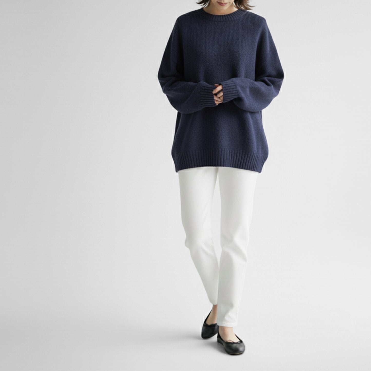 25AW LAGOMORO シェットランドクルーネックセーター