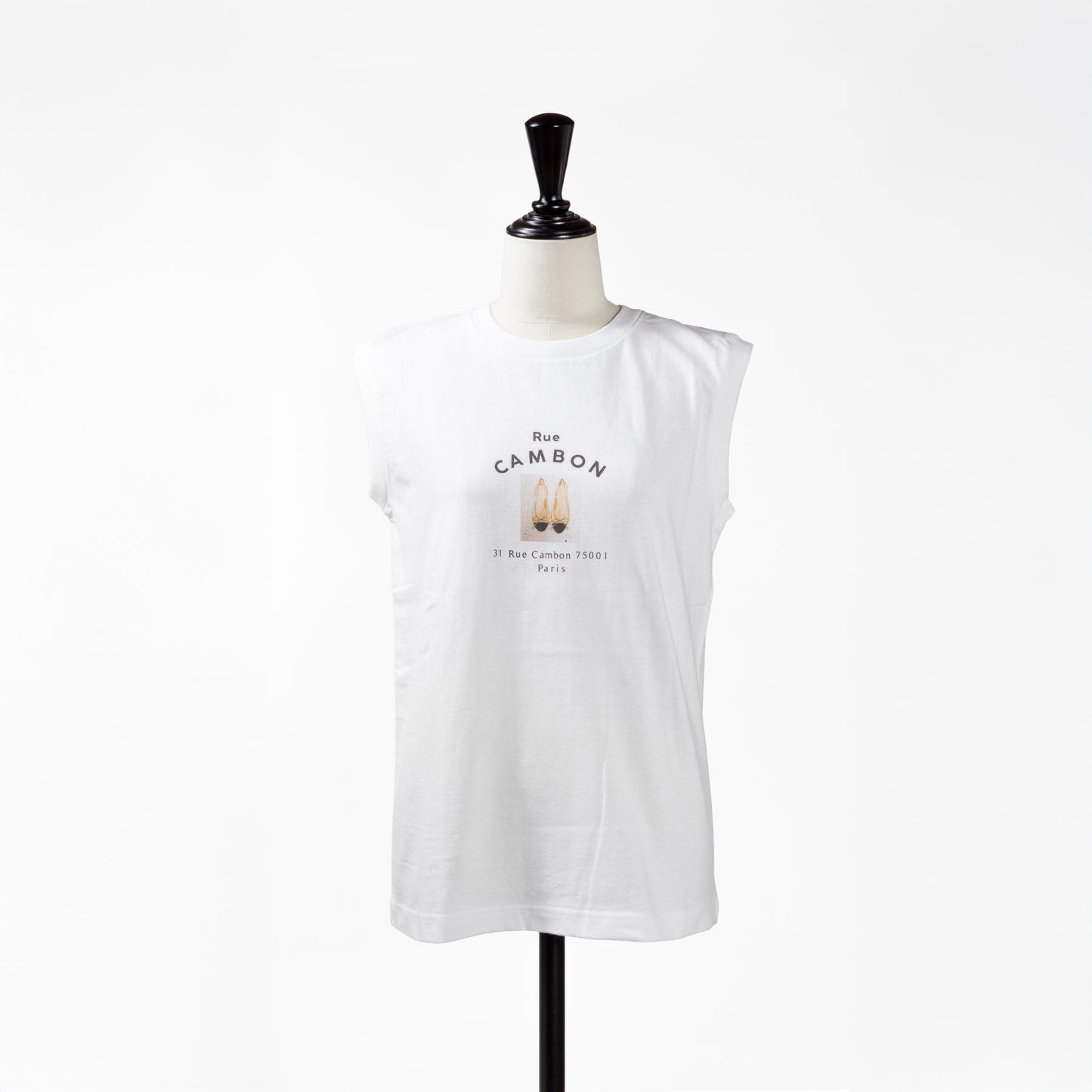 25SS ANGE IN DISGUISE プリントノースリーブTシャツ Rue CAMBON