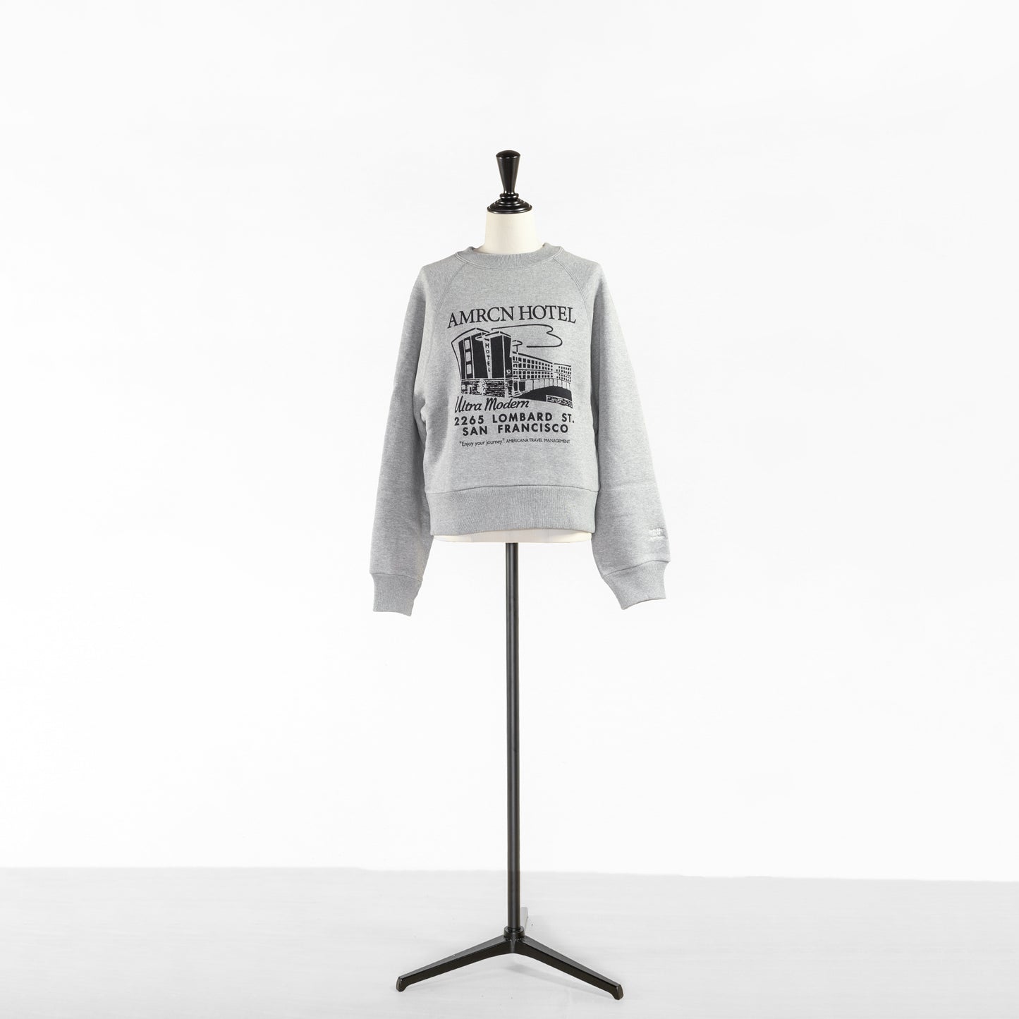 AMERICANA CROPPED VOLUME SLEEVE SWEAT