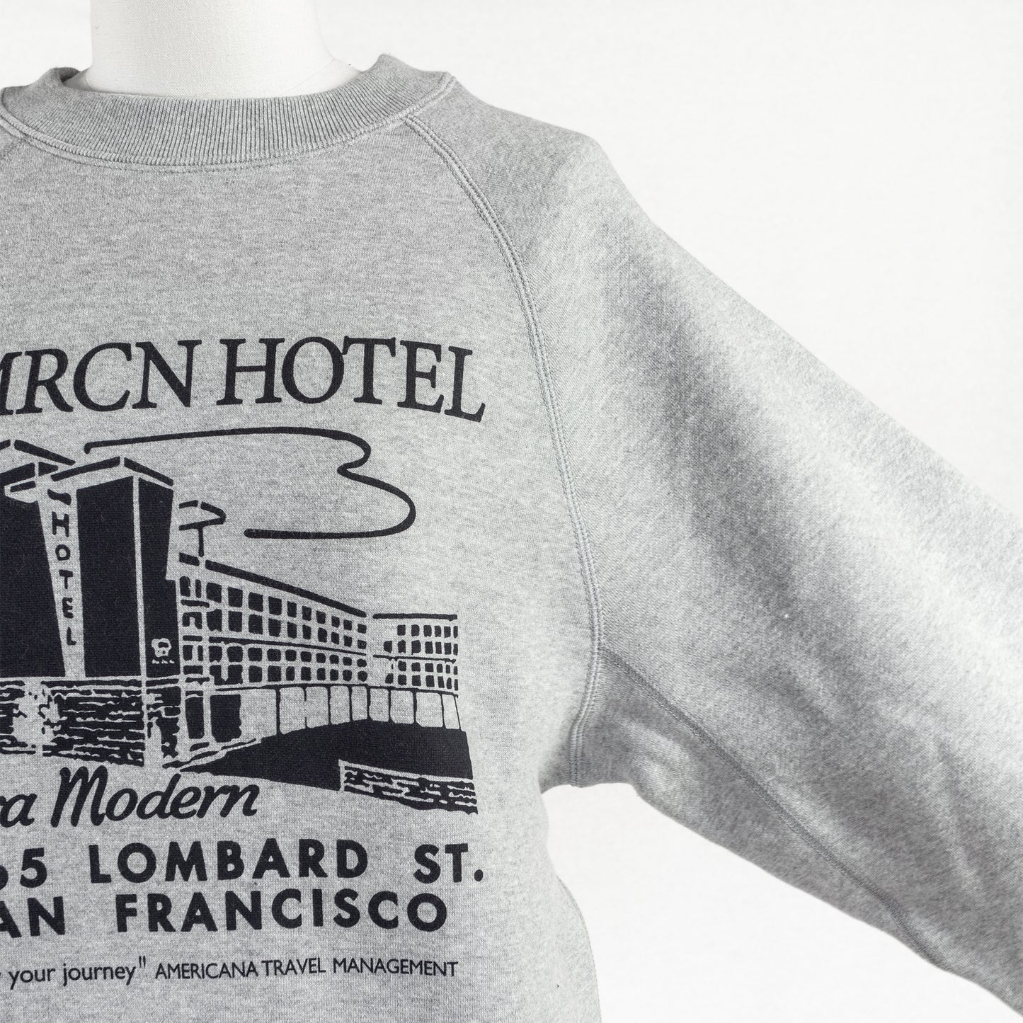 AMERICANA CROPPED VOLUME SLEEVE SWEAT