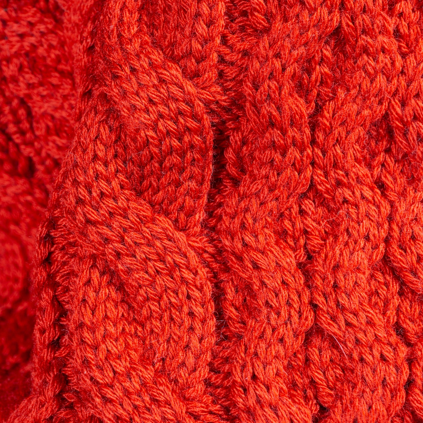 BATONER ソリッドウール アランクルーネック