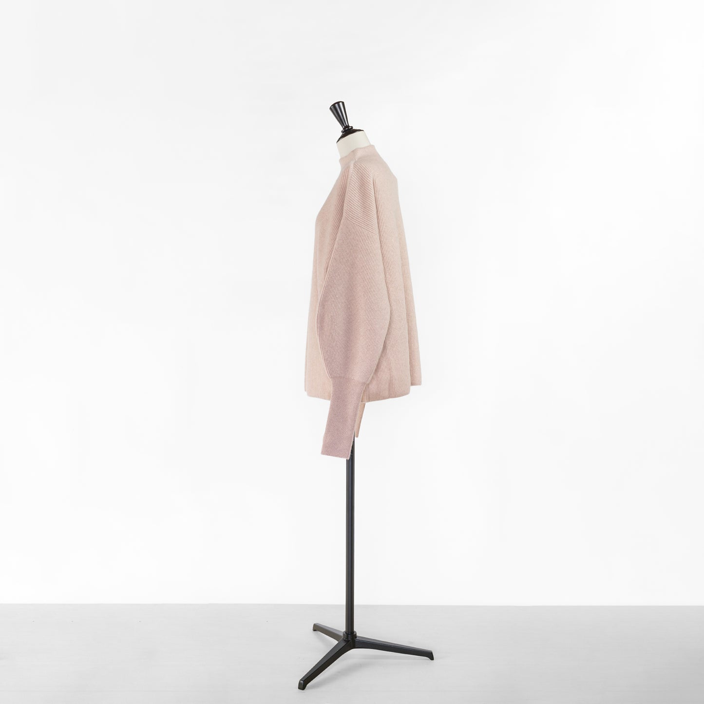BATONER CASHMERE FOX FINGER HALL BOAT NECK TUNIC
