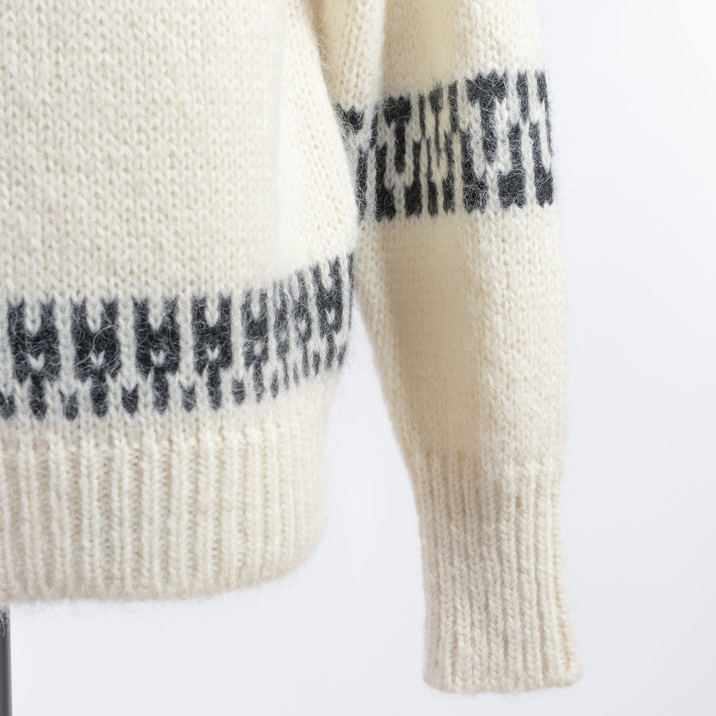 BATONER MEN MOHAIR NORDIC CREW NECK