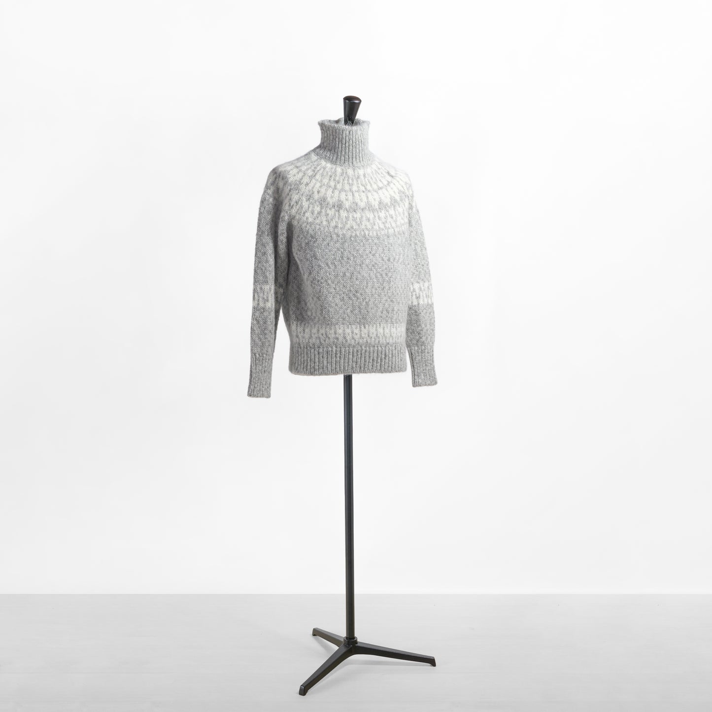 BATONER MEN MOHAIR NORDIC CREW NECK