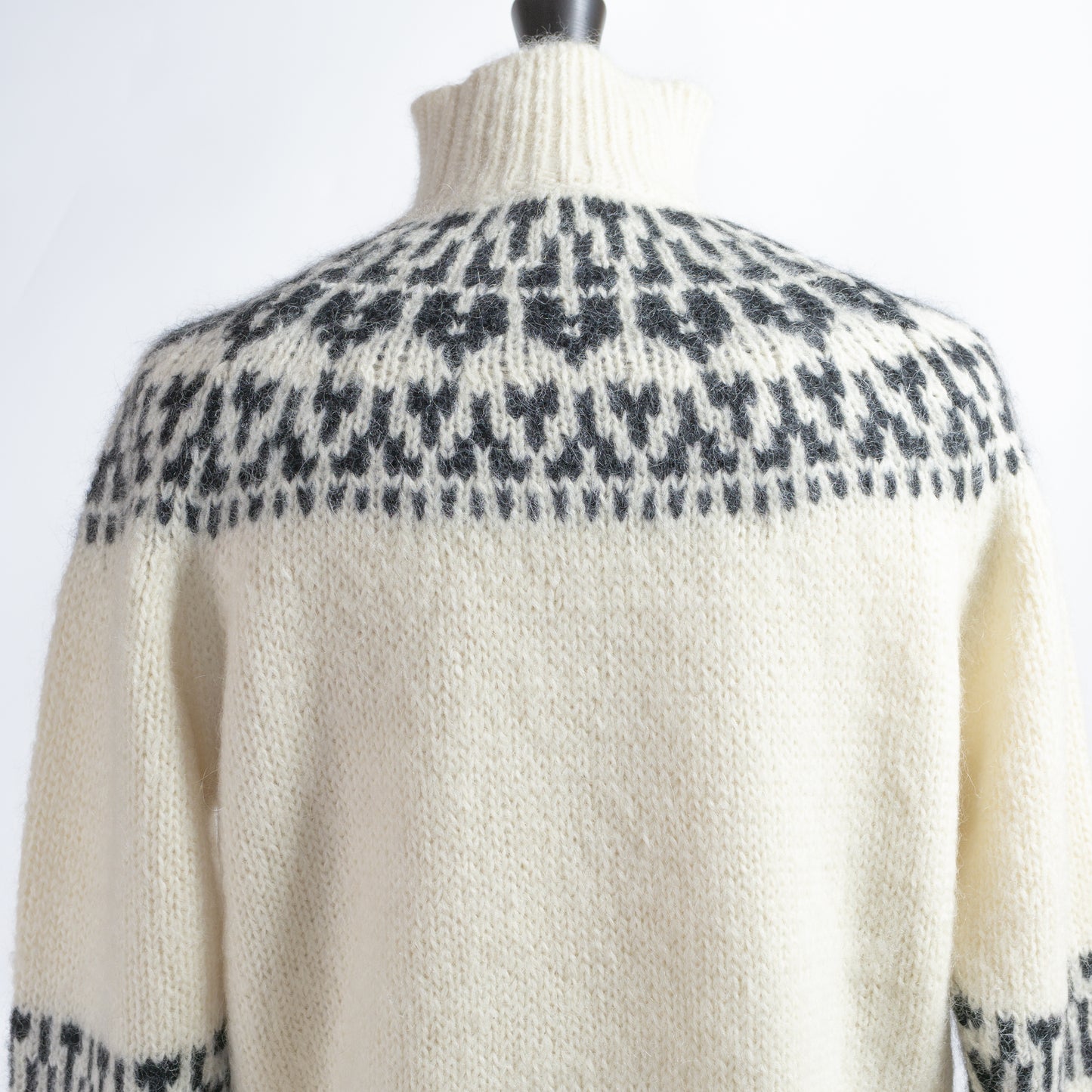 BATONER MEN MOHAIR NORDIC CREW NECK