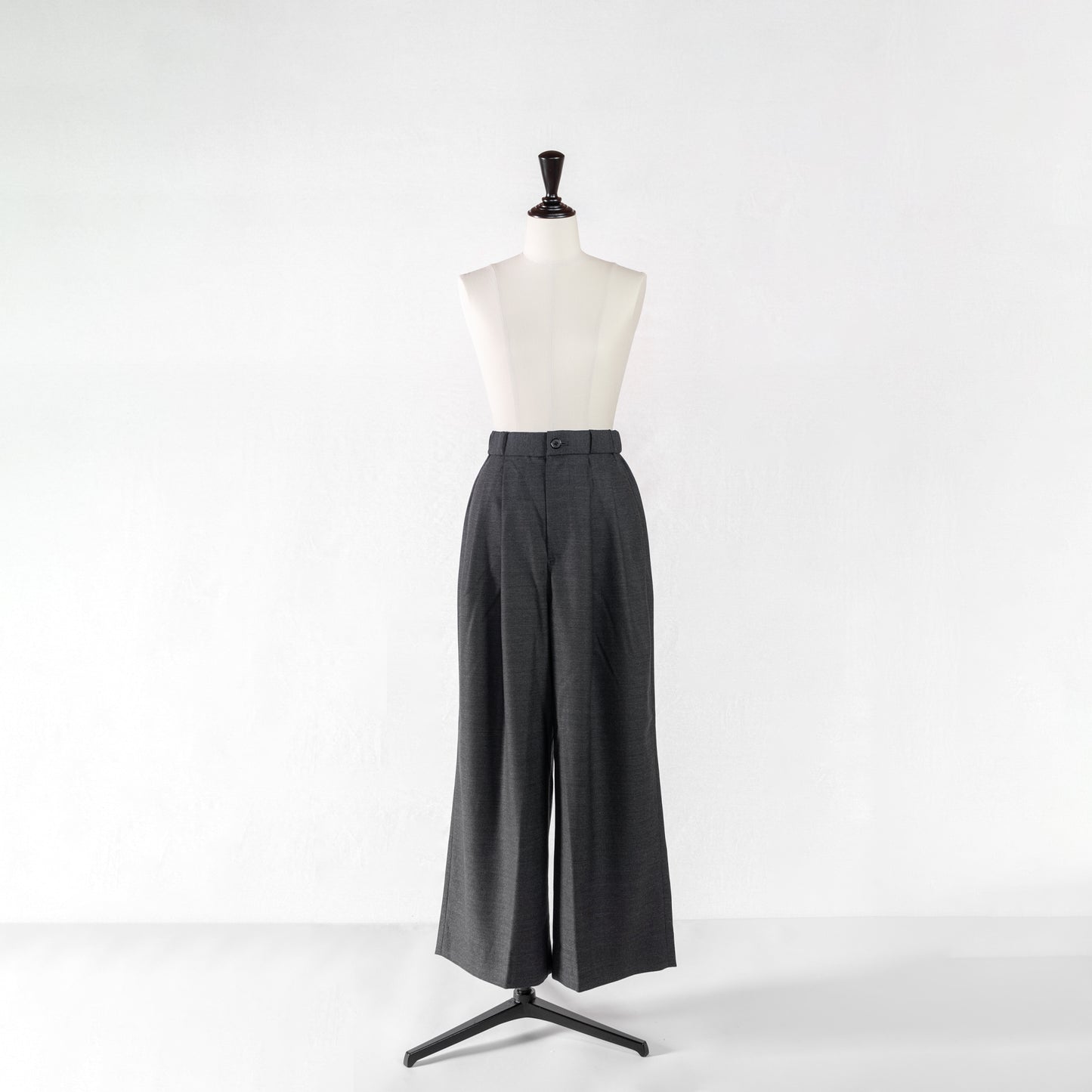 BATONER WOMEN ARMY CLOTH TUCK EASY WIDE PANTS