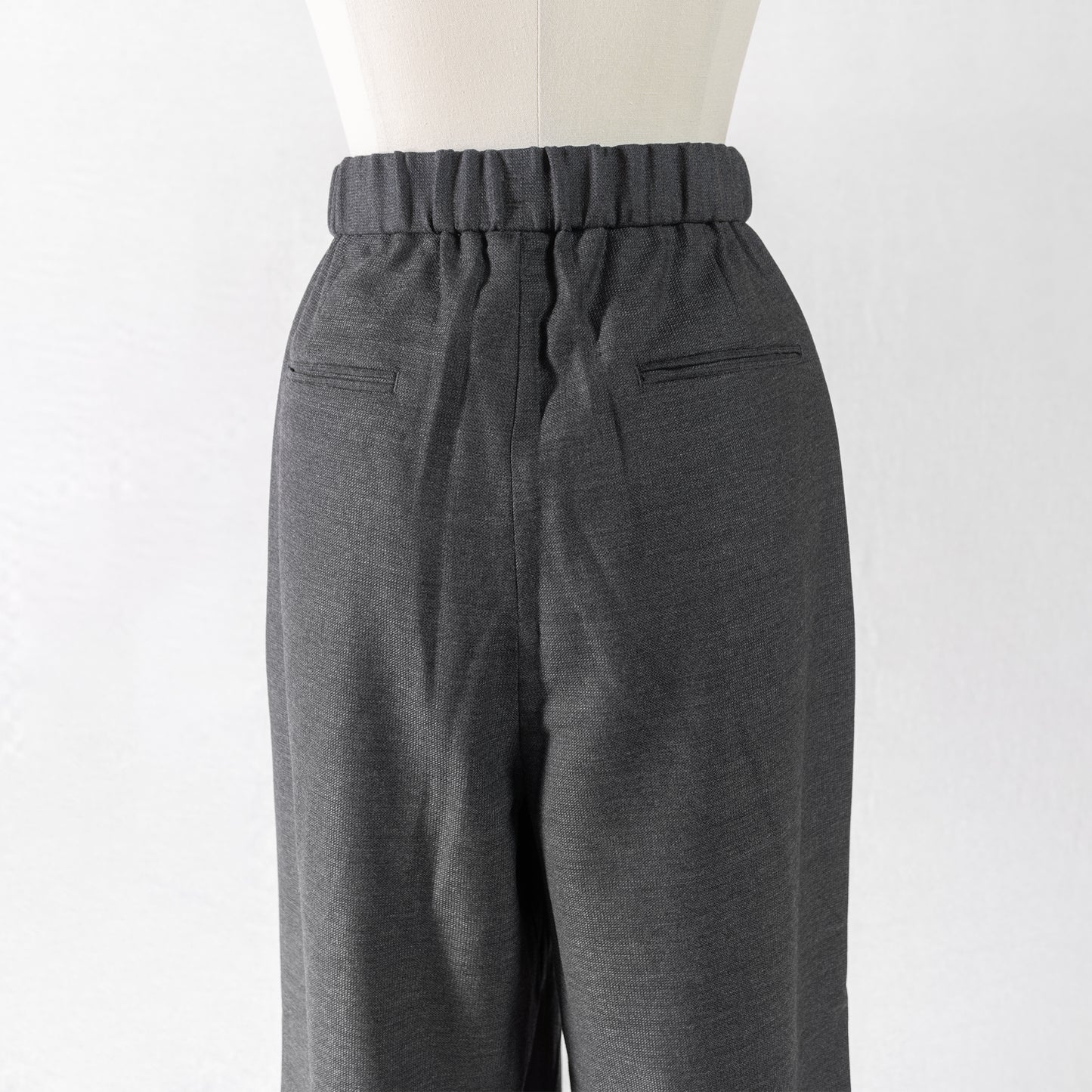 BATONER WOMEN ARMY CLOTH TUCK EASY WIDE PANTS