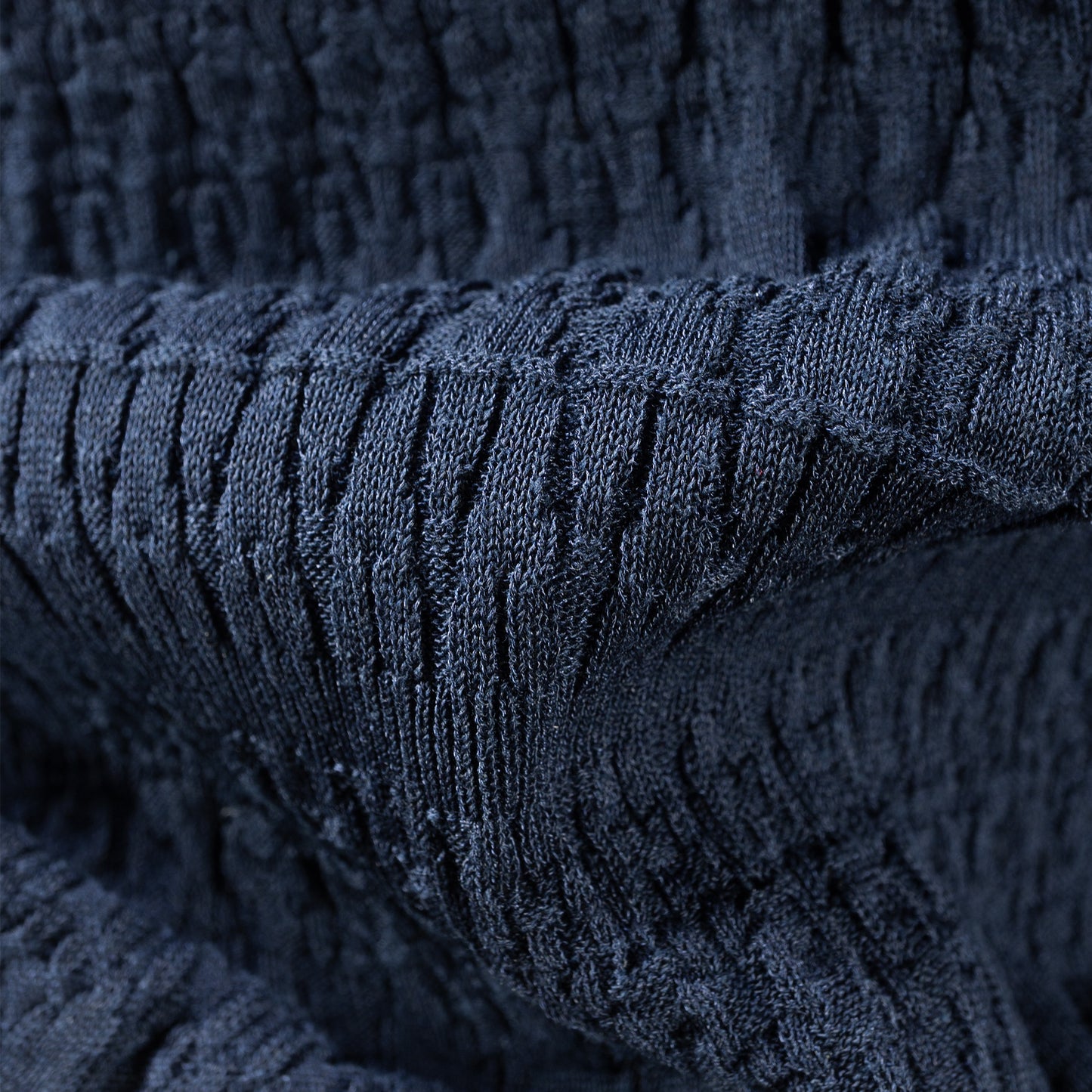 25SS BATONER ジオメトリックハーフスリーブニット