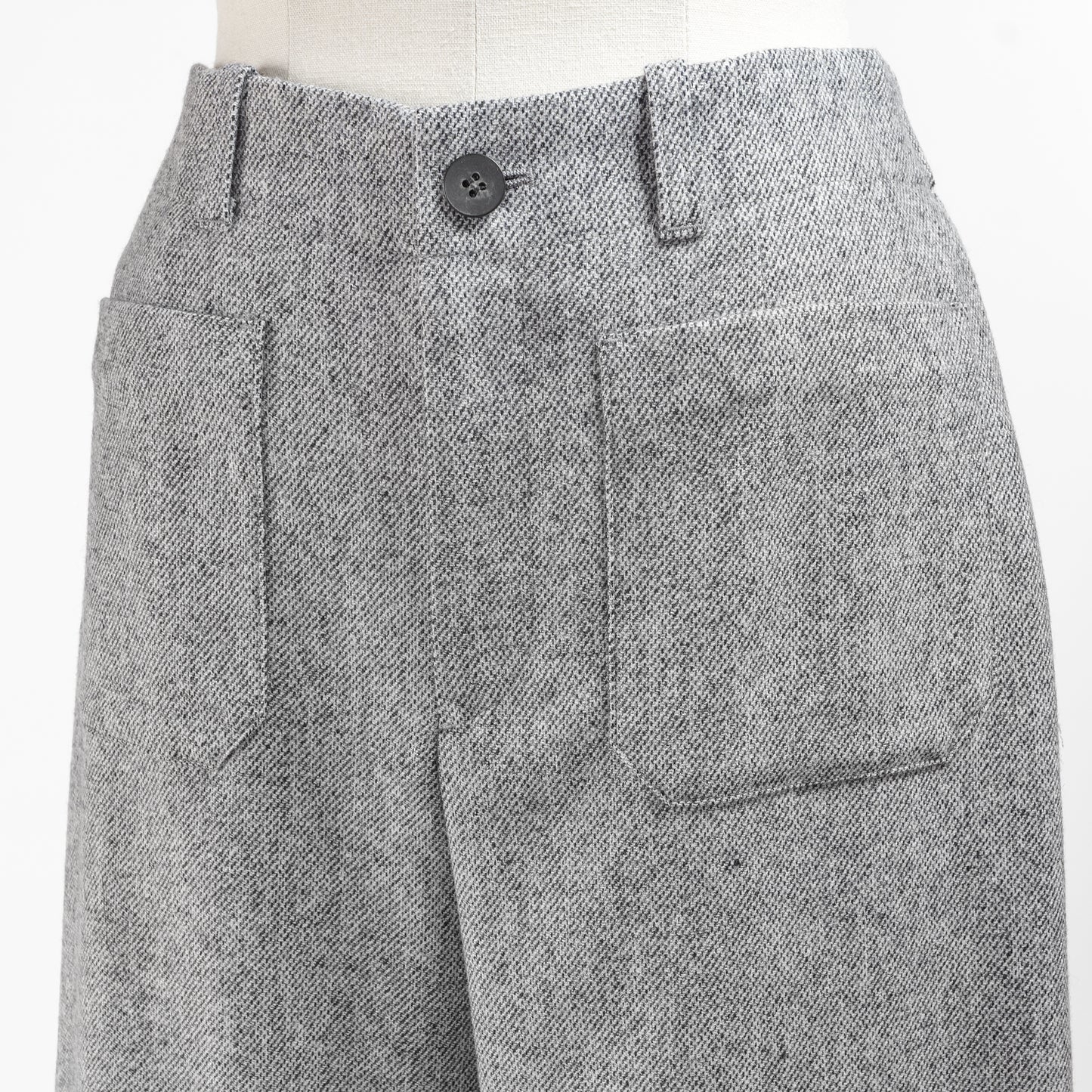 cafune RECYCLED WOOL WIDE PANTS