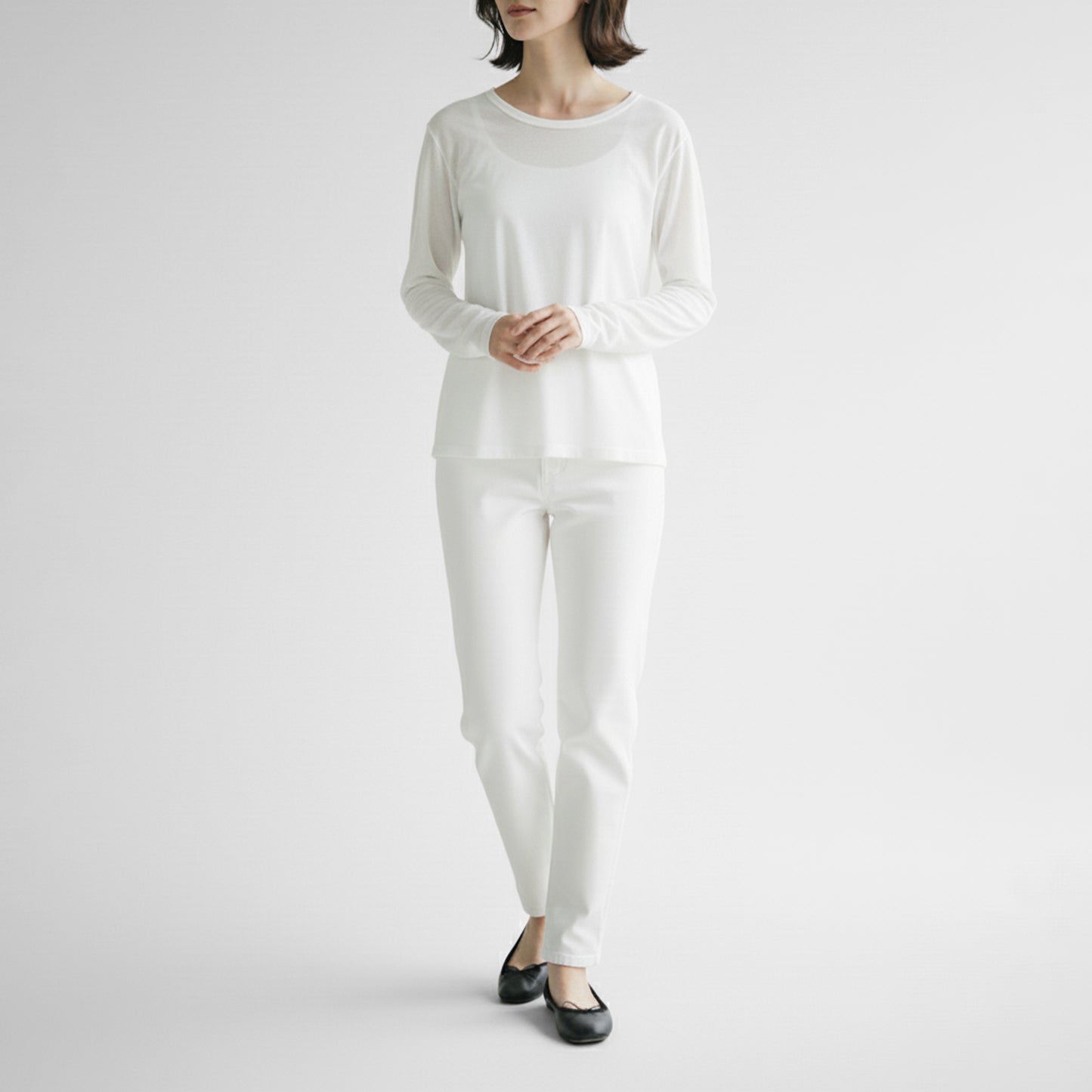 25AW cafune シアーロングスリーブTシャツ 535922