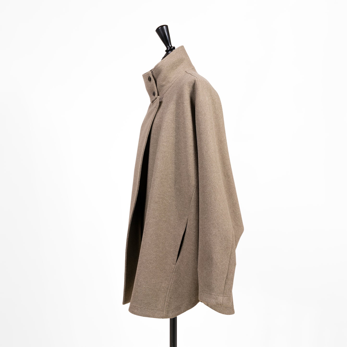 25AW cafune スタンドカラー ケープコート 545403