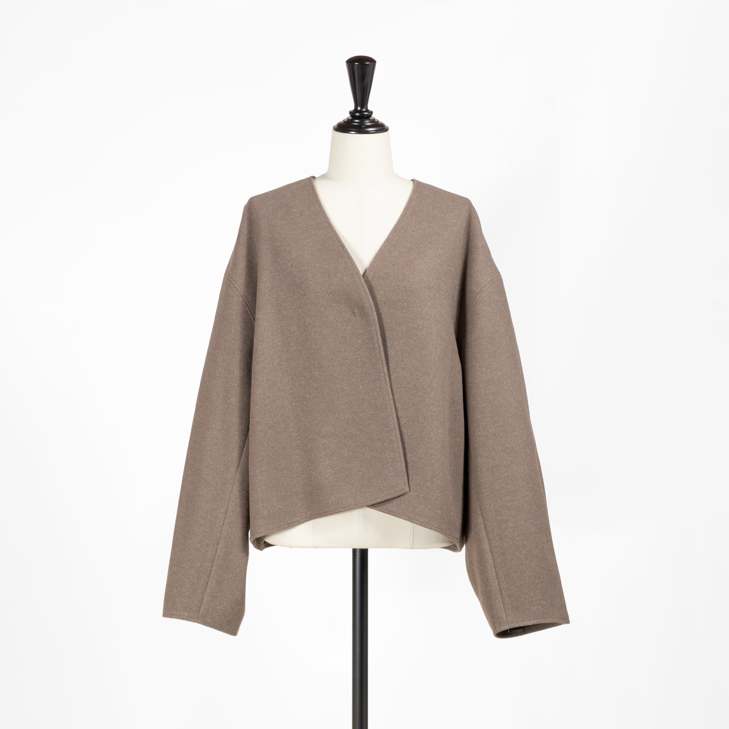 25AW cafune フェイクスエードVネックジャケット 545401