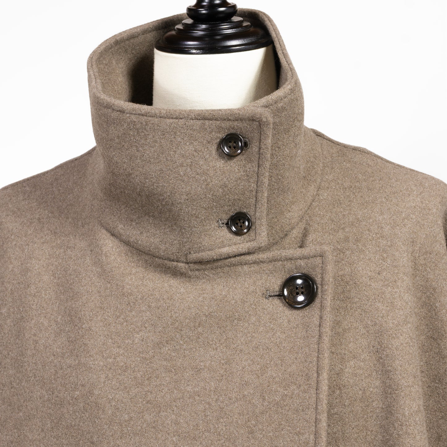 25AW cafune スタンドカラー ケープコート 545403