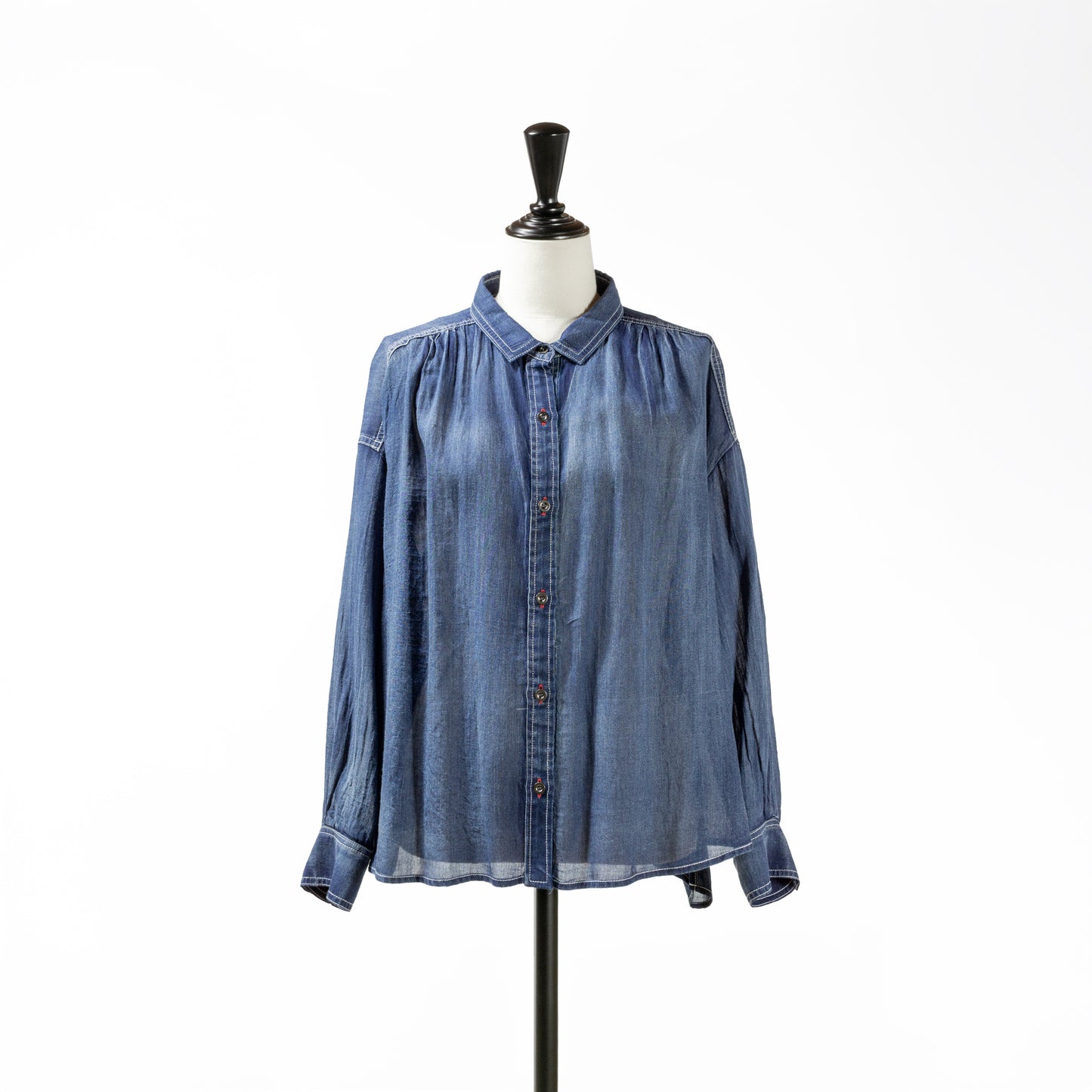 25SS FONTANA GRANDE インディゴガーゼタックシャツ