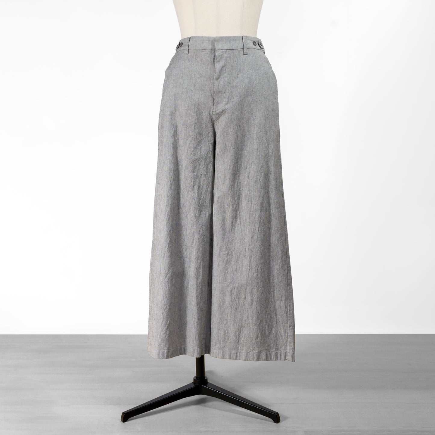 26SS FONTANA GRANDE コットンリネン混ストレッチワイドパンツ 627606