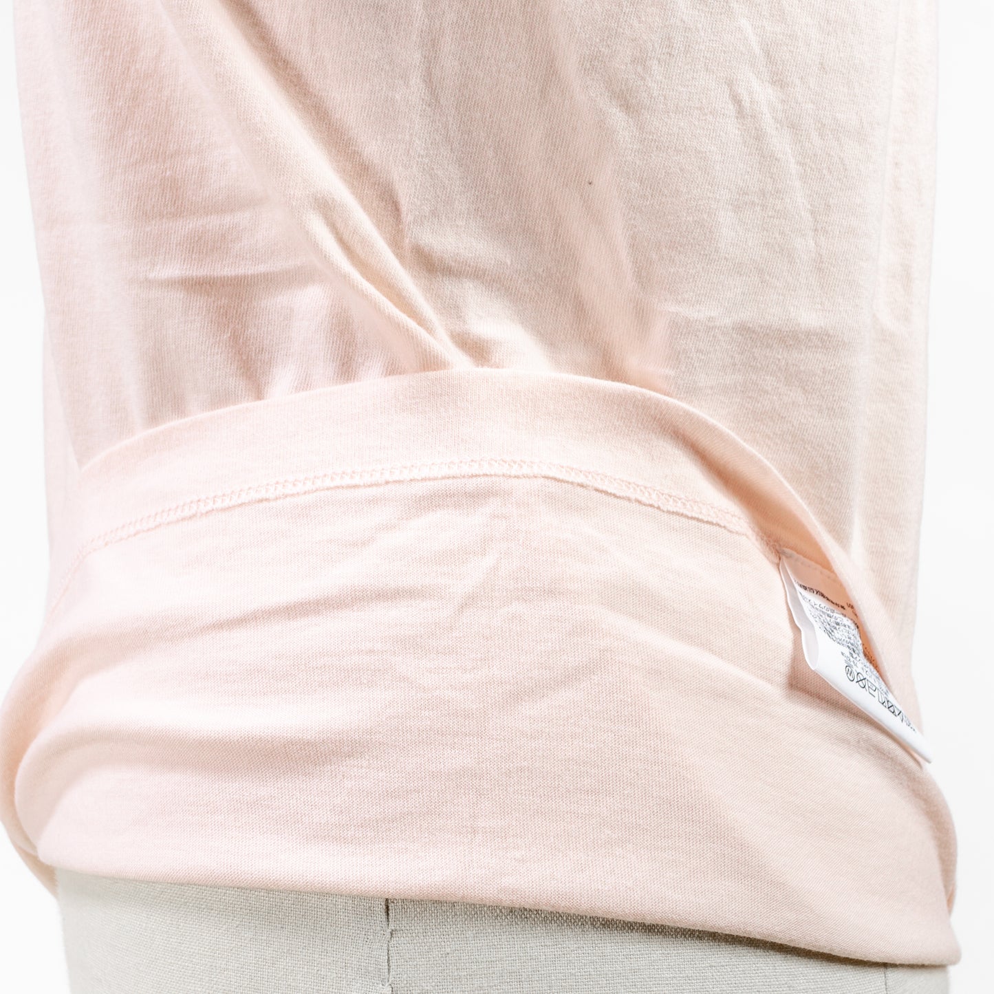 25SS Hanes ジャパンフィットクルーネックTシャツ 5.3oz ホワイト&ピンク2枚組