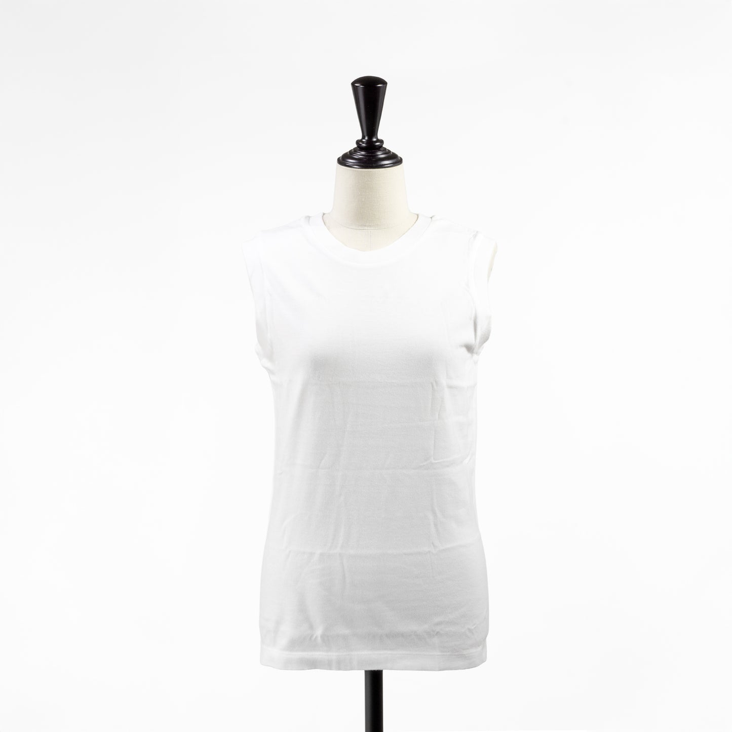 25SS Hanes ジャパンフィットスリーブレスTシャツ 5.3oz ホワイト&ブラック2枚組