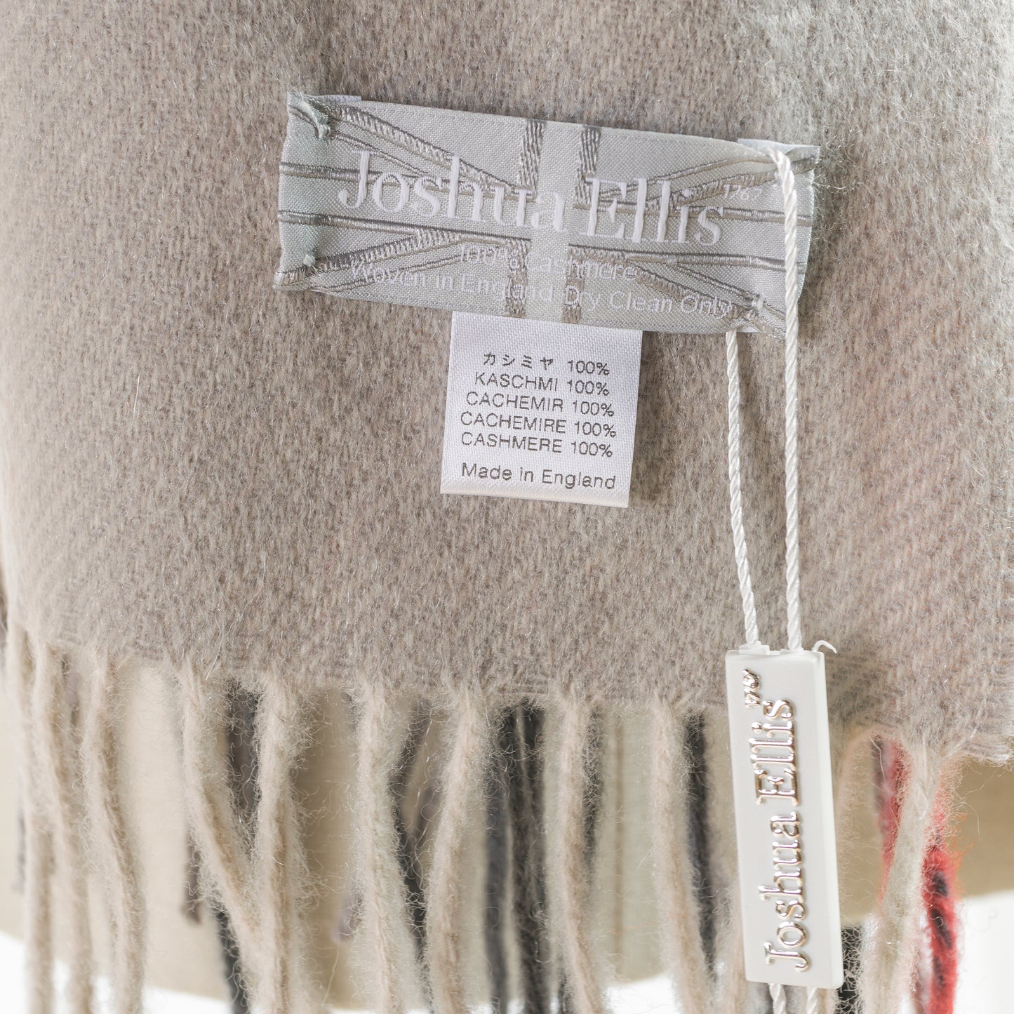 Joshua Ellis 3COLOR BLOCK CHECK CASHMERE STOLE 35×190 CPG60382