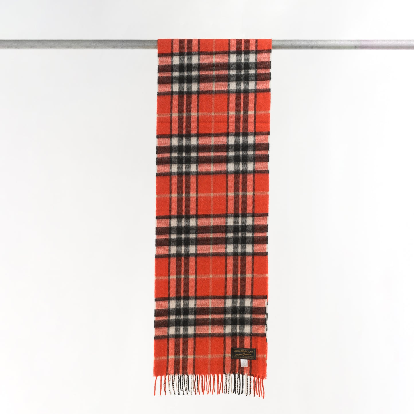 Joshua Ellis SURPLUS CHECK CASHMERE STOLE 30×180 CPGR50421