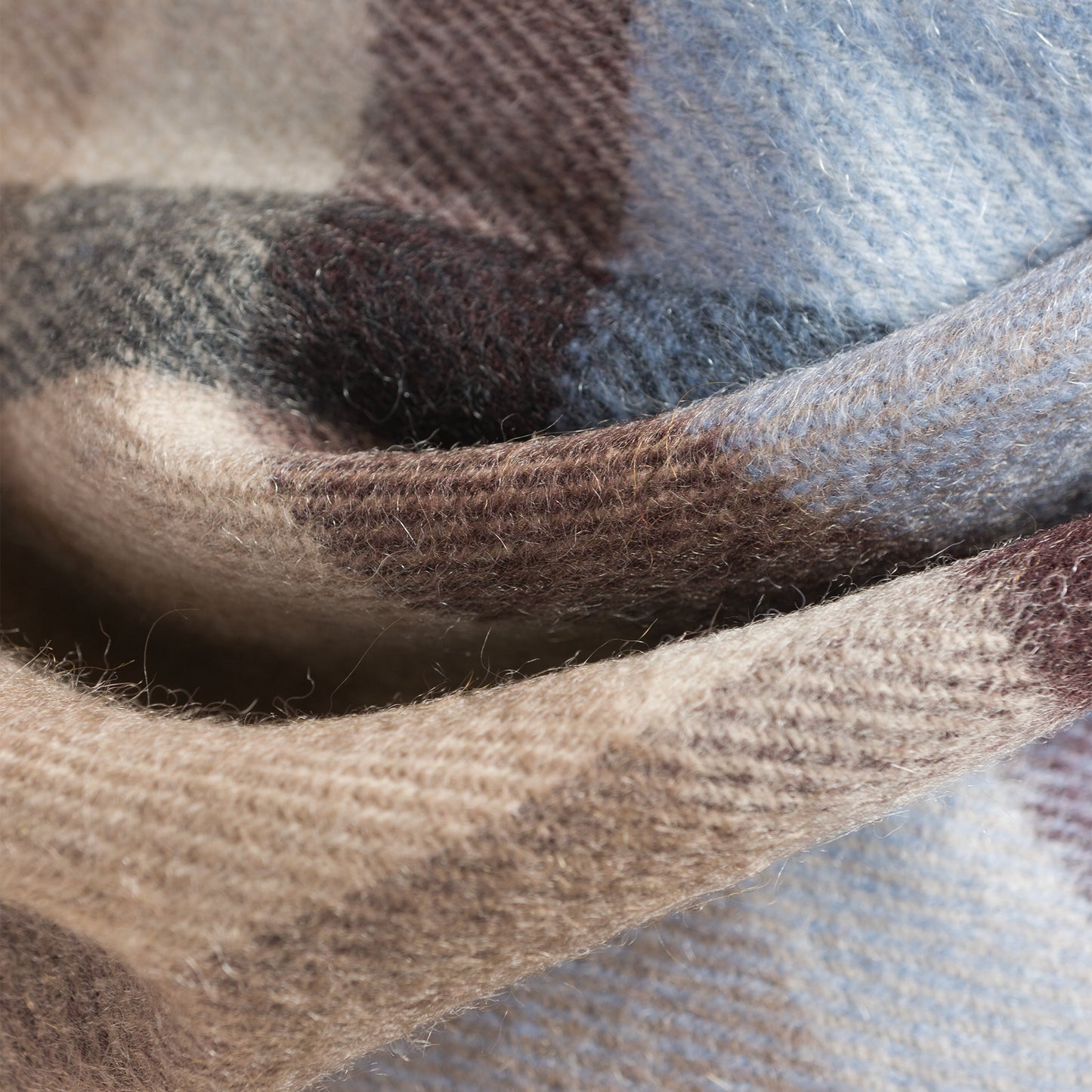Joshua Ellis SURPLUS CHECK CASHMERE STOLE 30×180 RWC51046