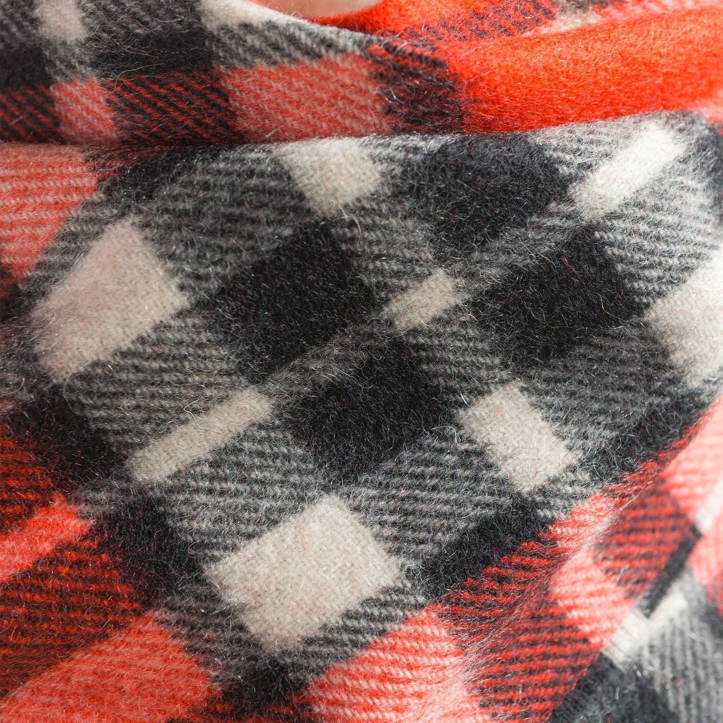 Joshua Ellis SURPLUS CHECK CASHMERE STOLE 30×180 CPGR50421