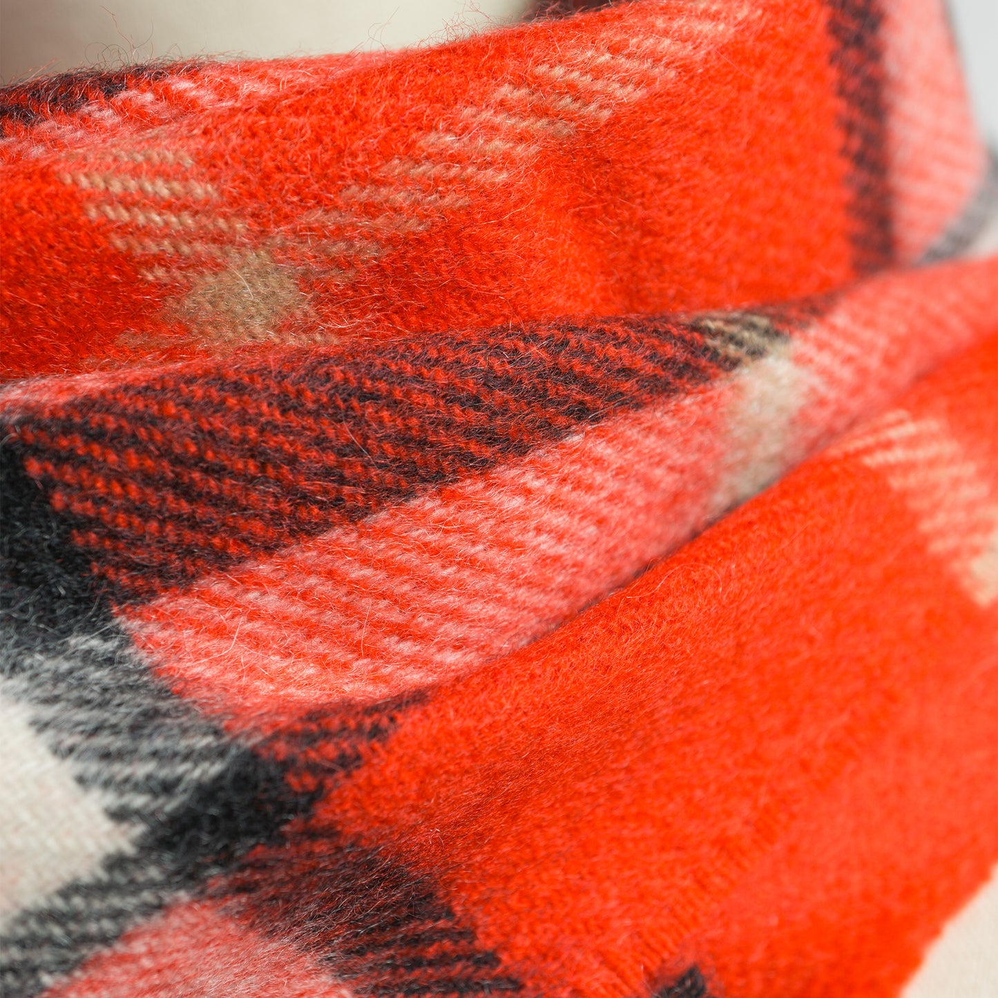 Joshua Ellis SURPLUS CHECK CASHMERE STOLE 30×180 CPGR50421
