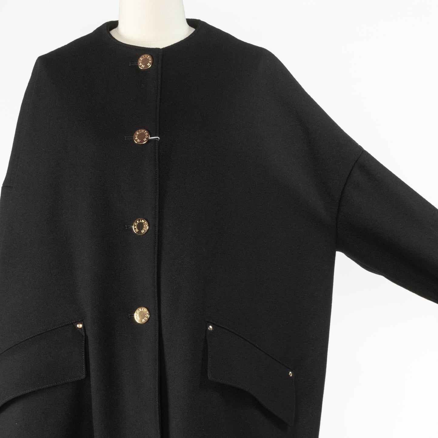MACKINTOSH NEW HUMBIE NO COLLAR METAL BUTTON