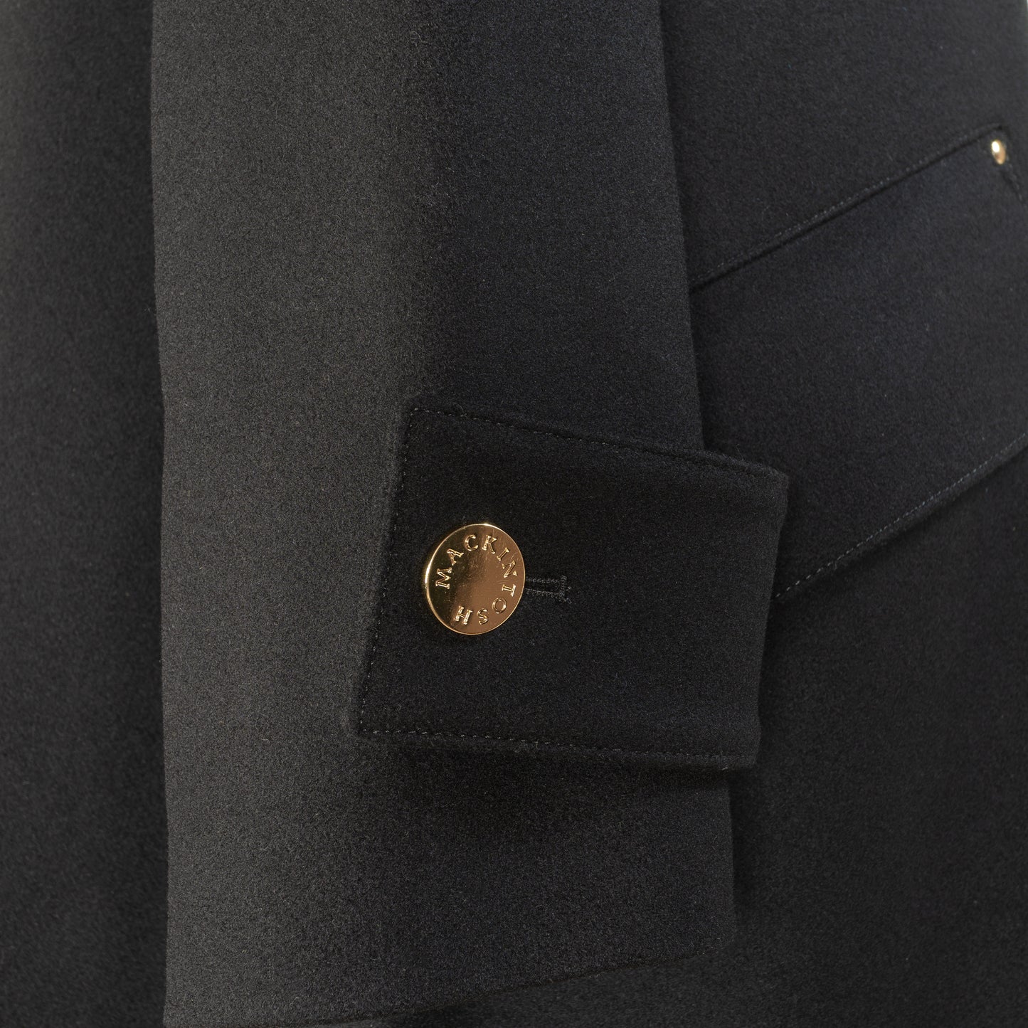 MACKINTOSH NEW HUMBIE NO COLLAR METAL BUTTON