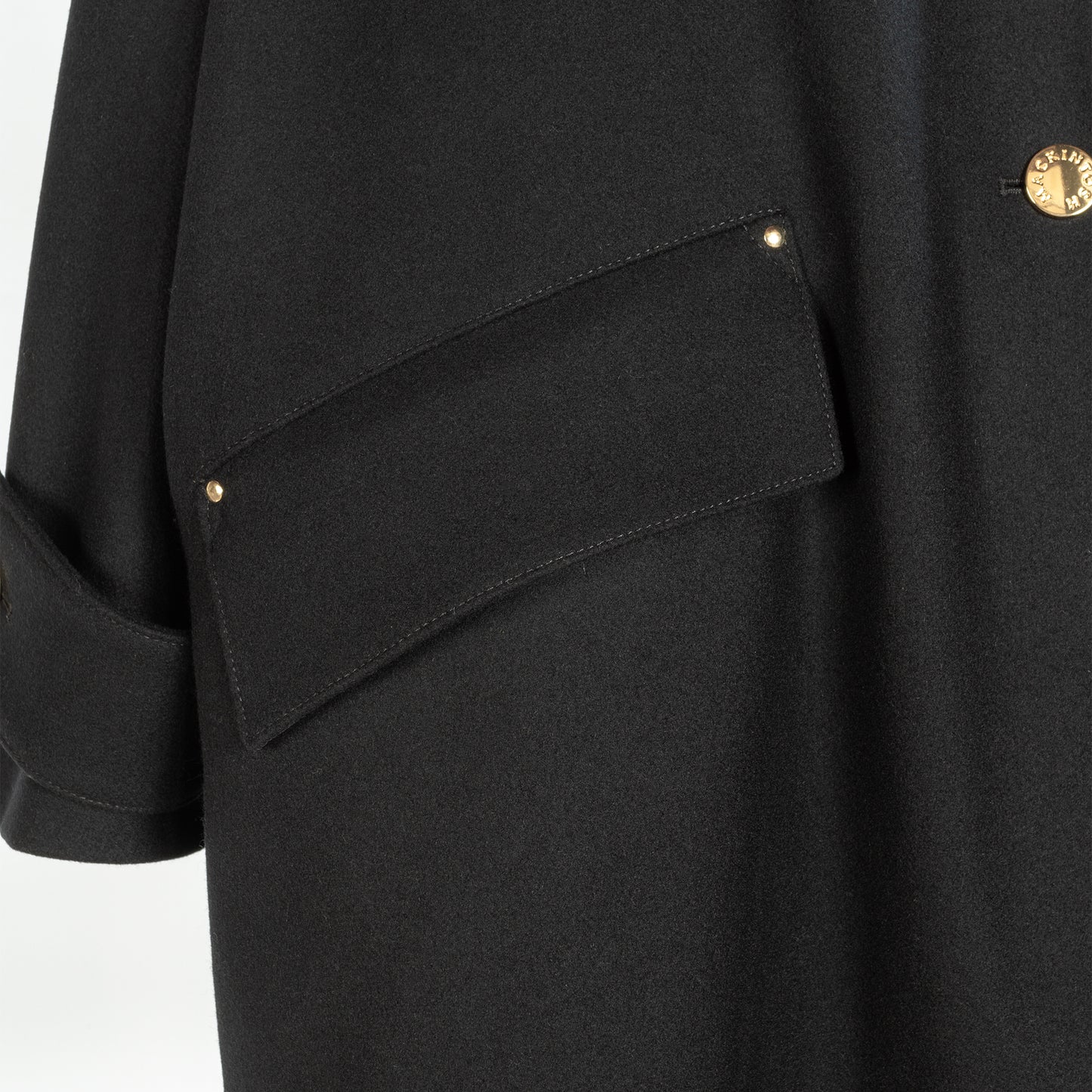 MACKINTOSH NEW HUMBIE NO COLLAR METAL BUTTON