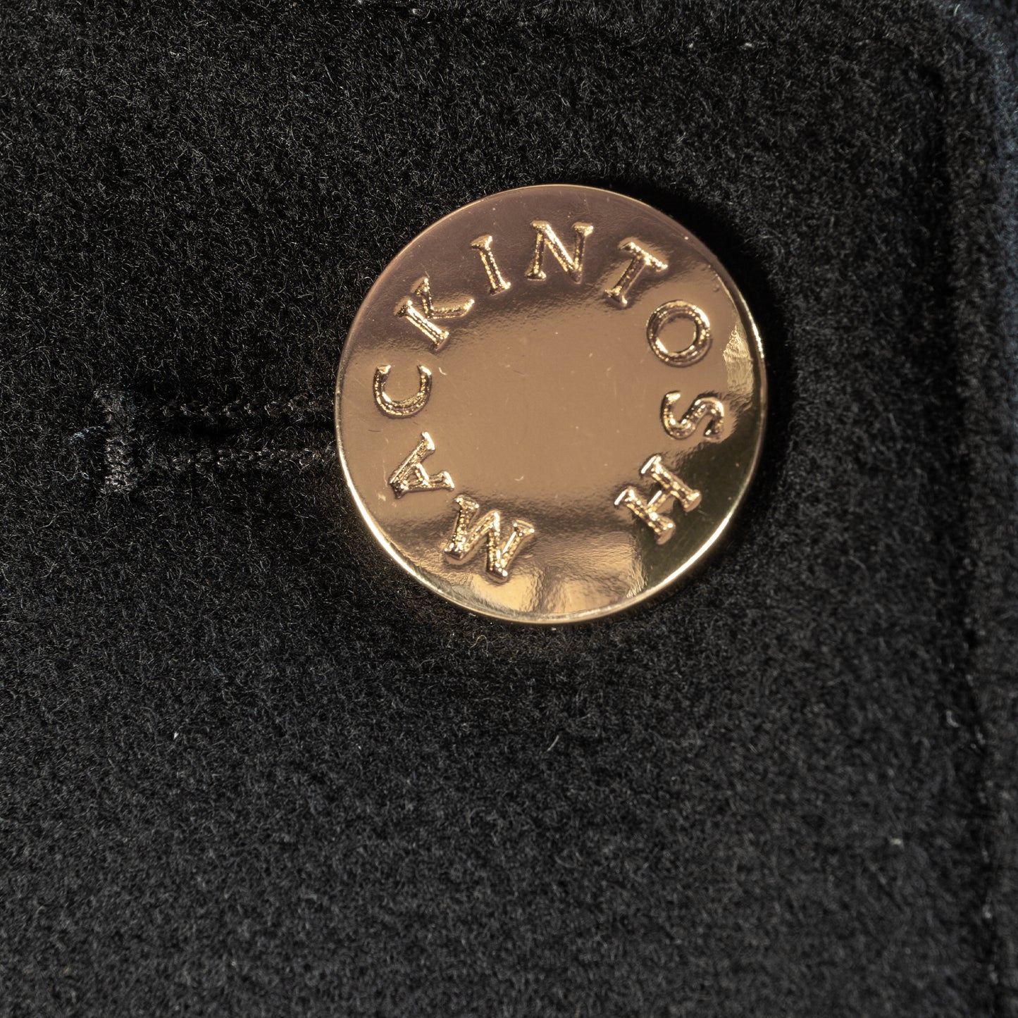 MACKINTOSH NEW HUMBIE NO COLLAR METAL BUTTON