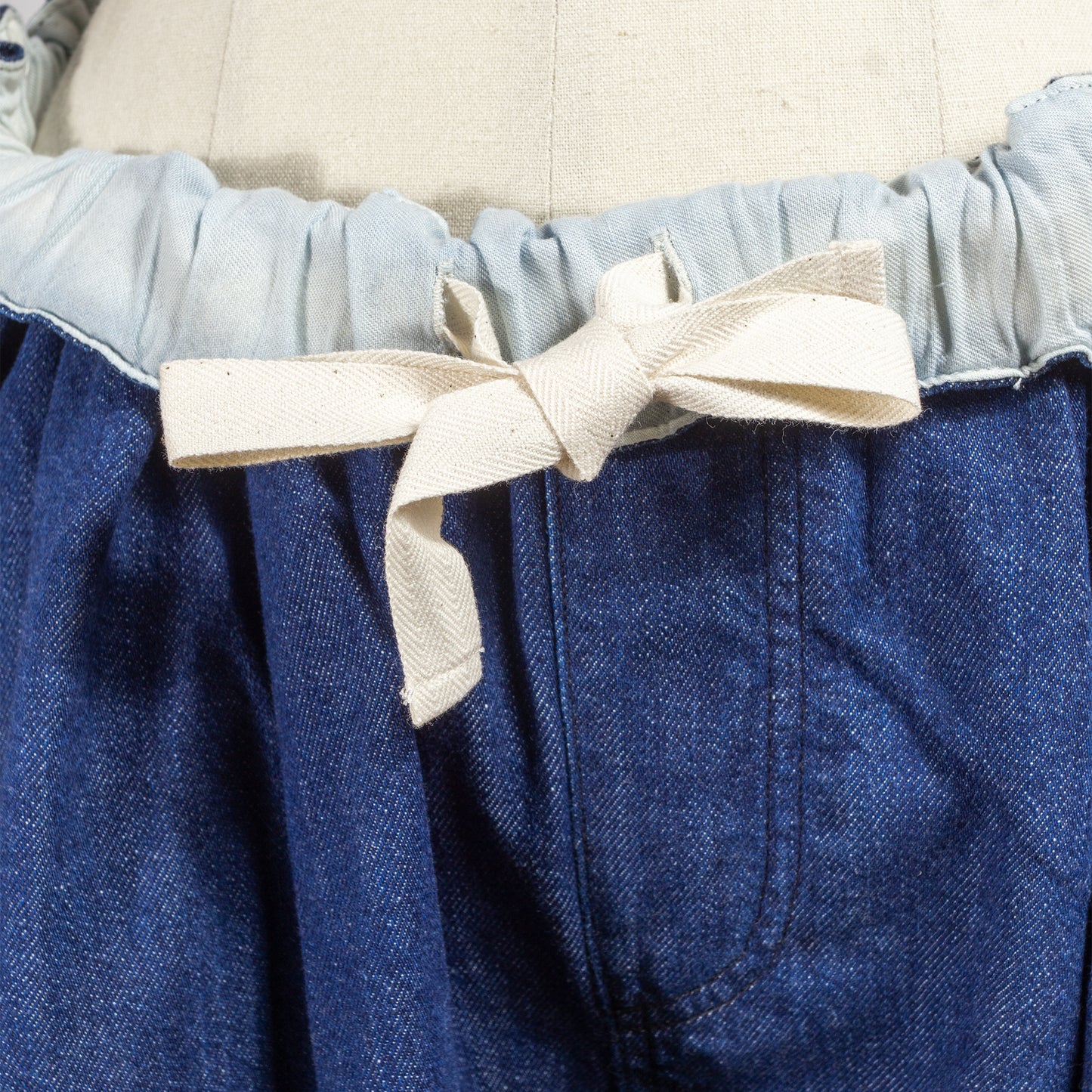 25AW mizuiro ind デニムタックワイドパンツ 3-260068