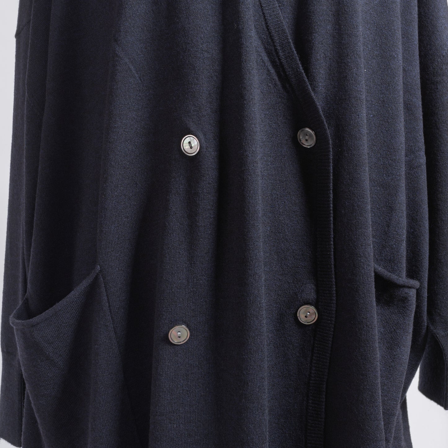 mizuiro ind DOUBLE BREASTED WIDE CARDIGAN