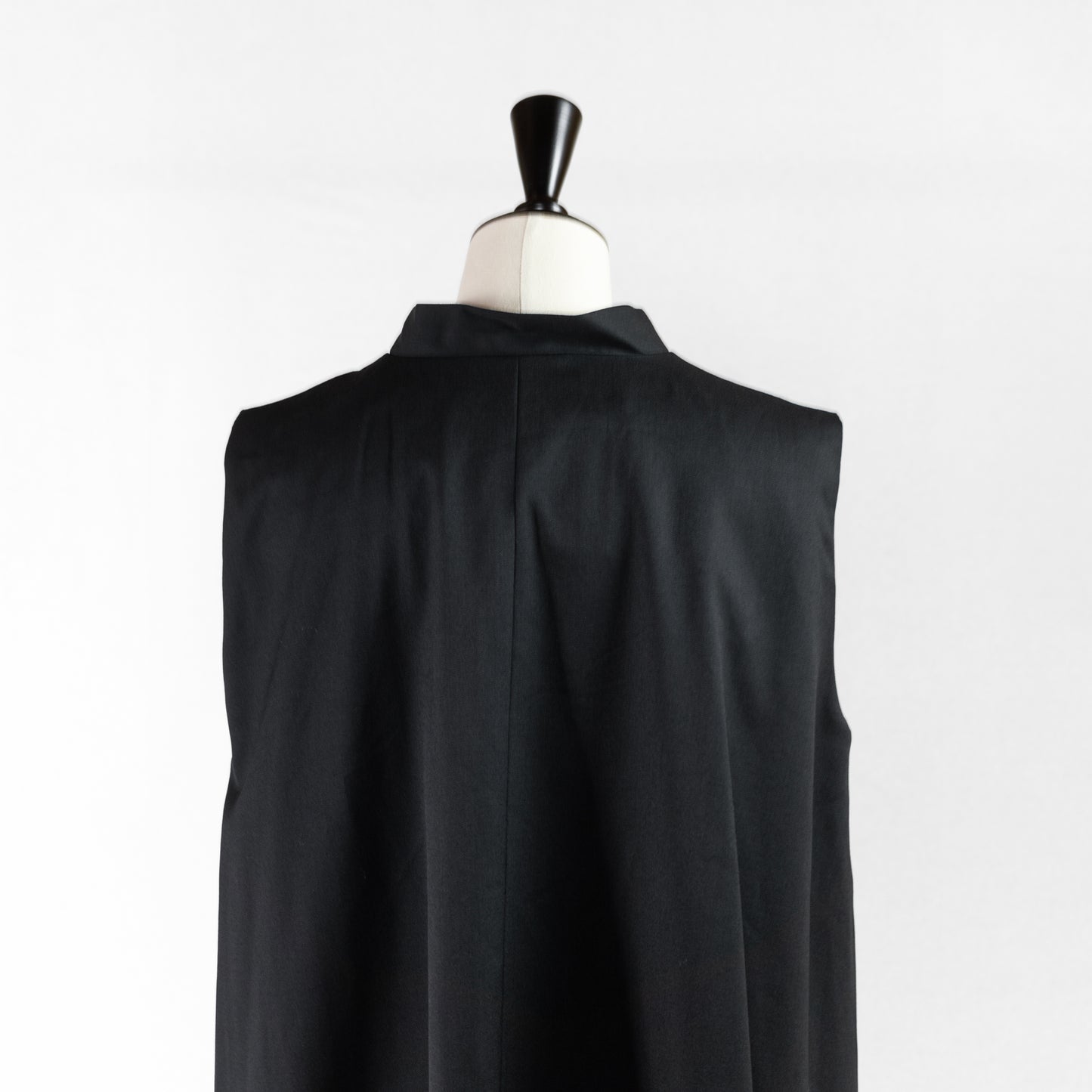 mizuiro ind STAND COLLAR FLARE JILET OP