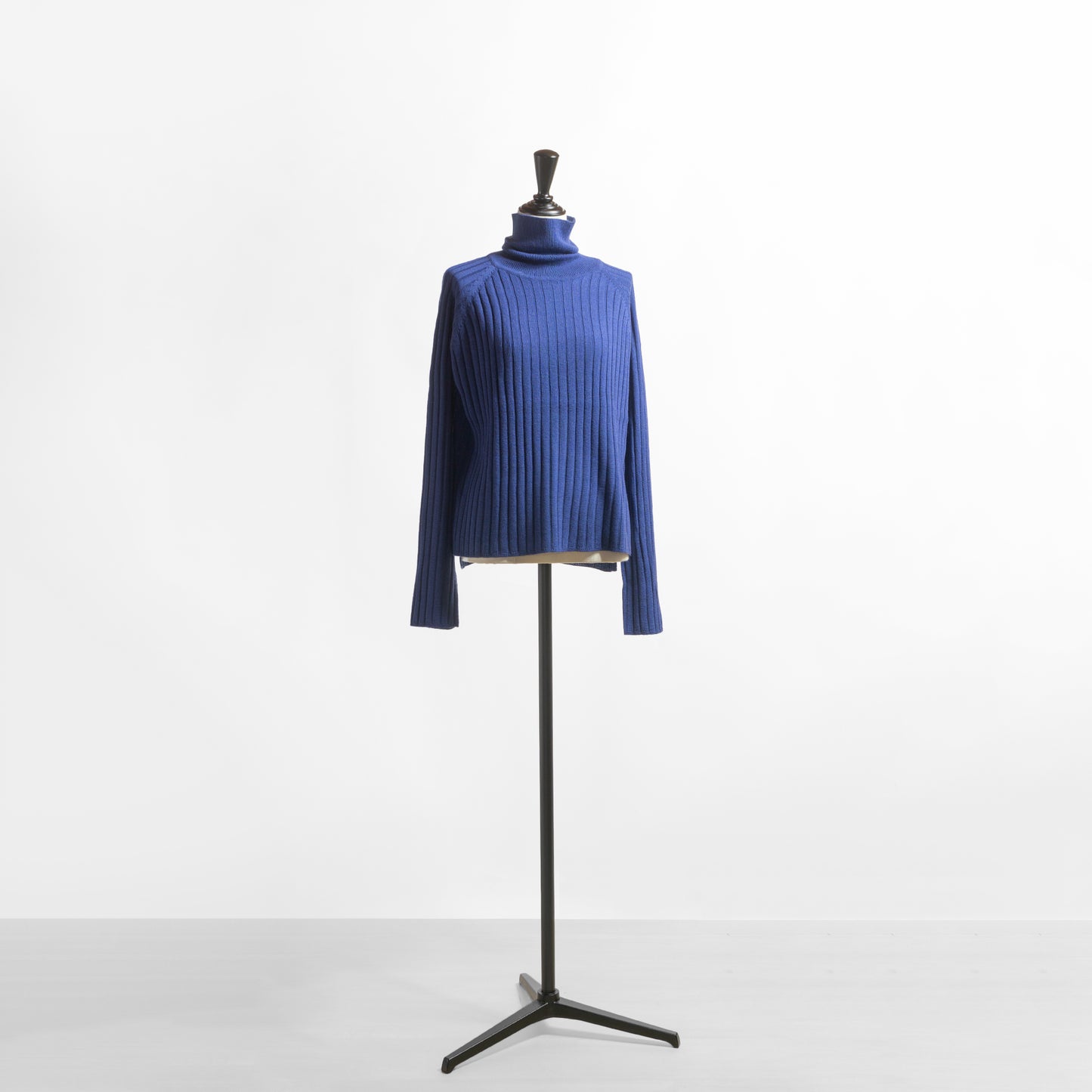mizuiro ind WIDE RIB TURTLE NECK PULLOVER