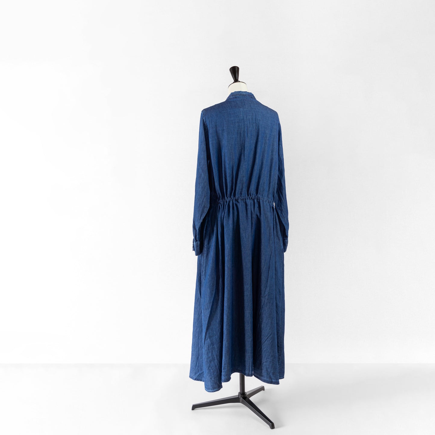 mizuiro ind DENIM PIN TUCKED OP