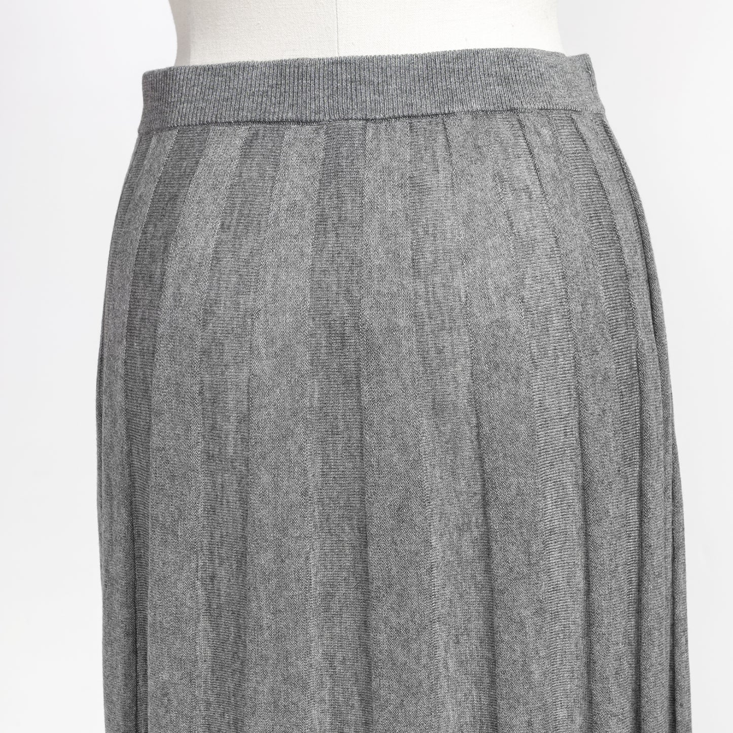 mizuiro ind KNIT PLEATS LIKE SKIRT