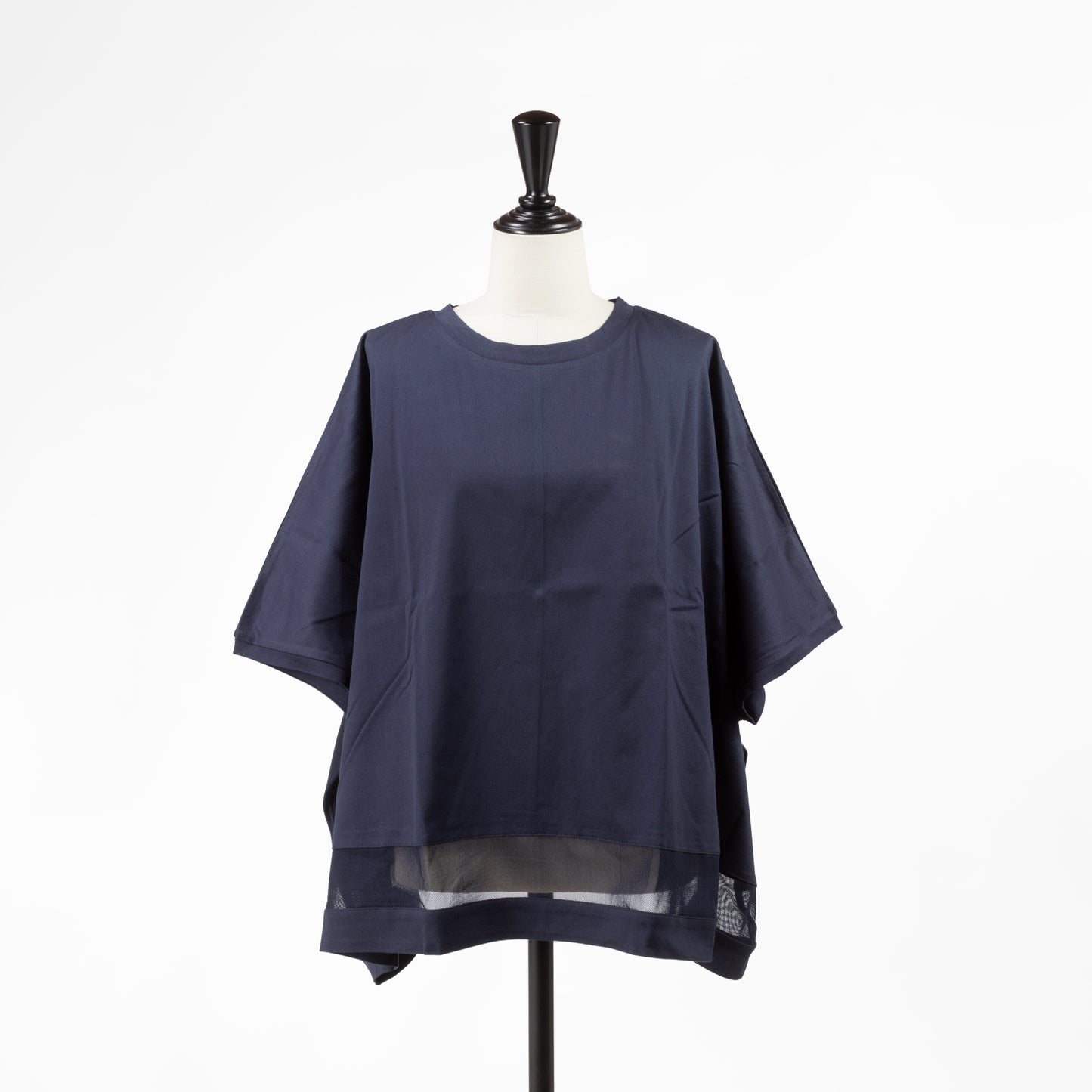 25SS mizuiro ind メッシュミックスワイドプルオーバー