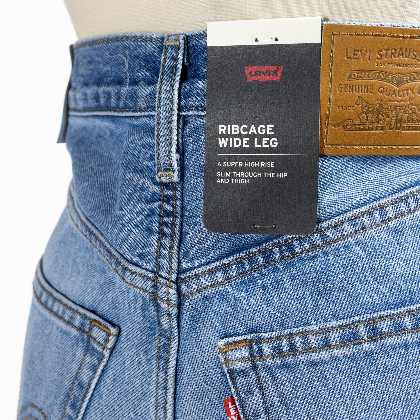 25AW LEVI'S RIBCAGE WIDE LEG ジーンズ ライトインディゴ A60810002