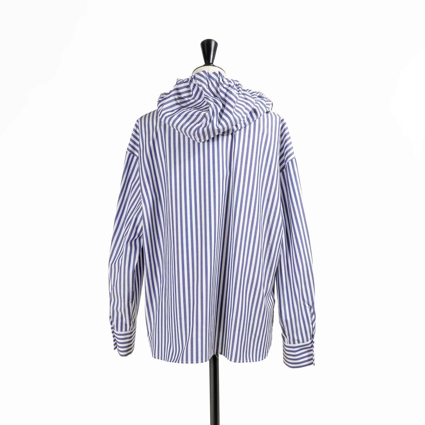 25AW mizuiro ind ストライプフーデッドシャツ 3-230100