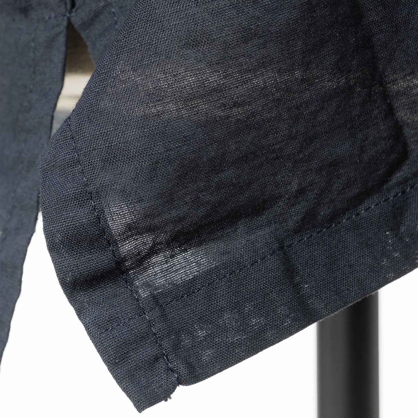 25SS mizuiro ind リネンブレンドスタンドカラーワイドシャツ