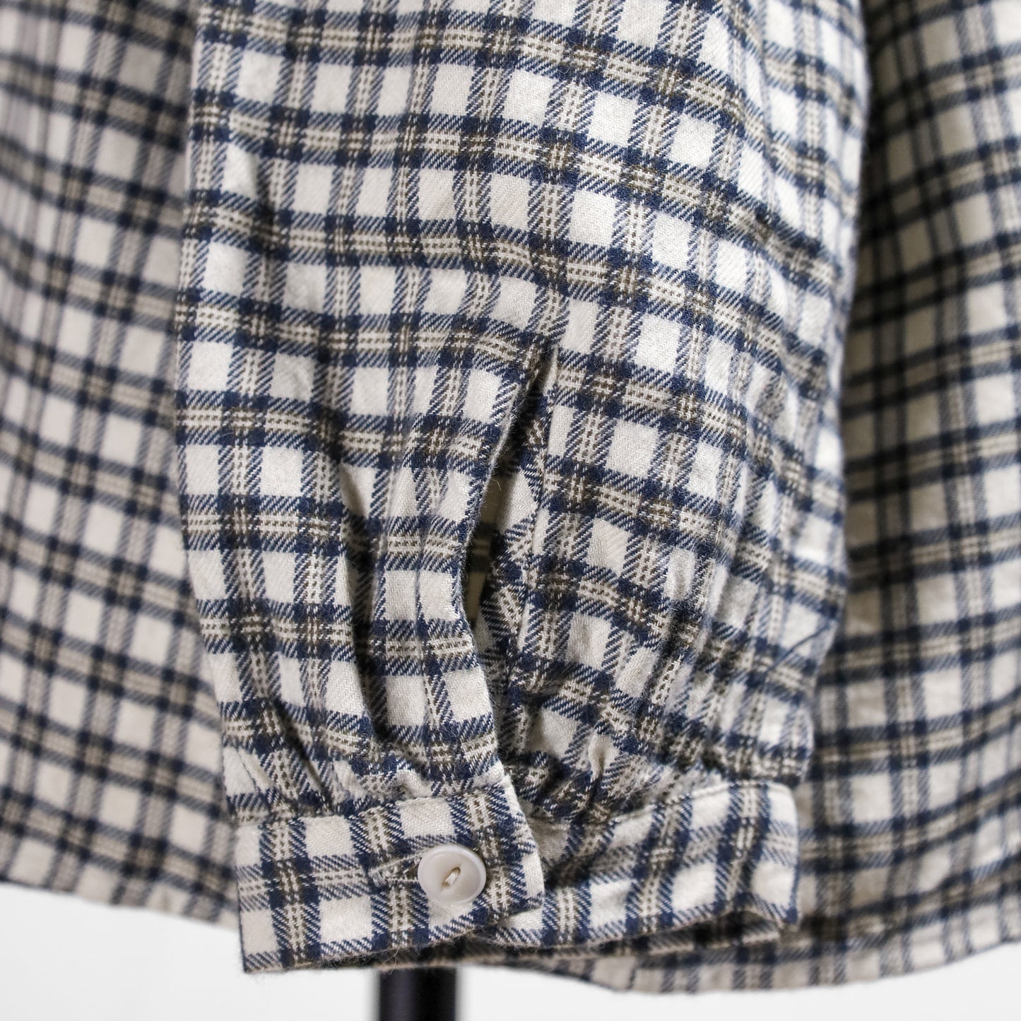 26AW NATURAL LAUNDRY ネル ギャザーシャツ 7264T-003