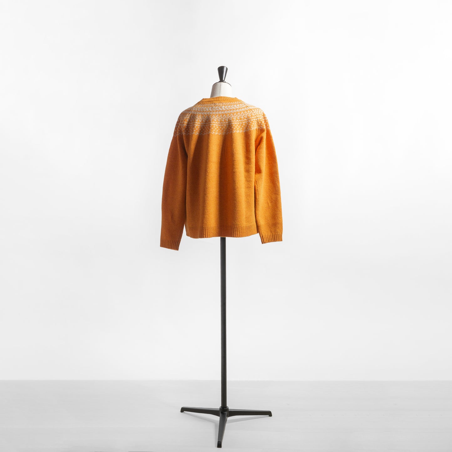 NATURAL LAUNDRY LAMB NYLON BRED JACQUARD PULL OVER