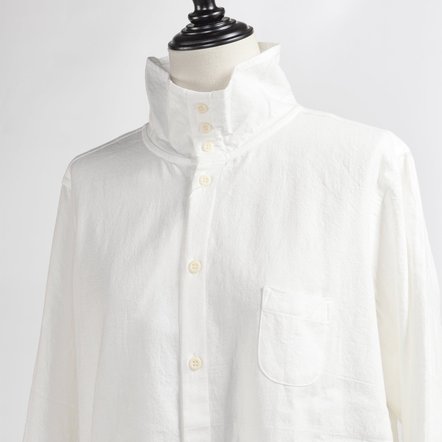 NATURAL LAUNDRY AZUMADAKI HIGH NECK SHIRT