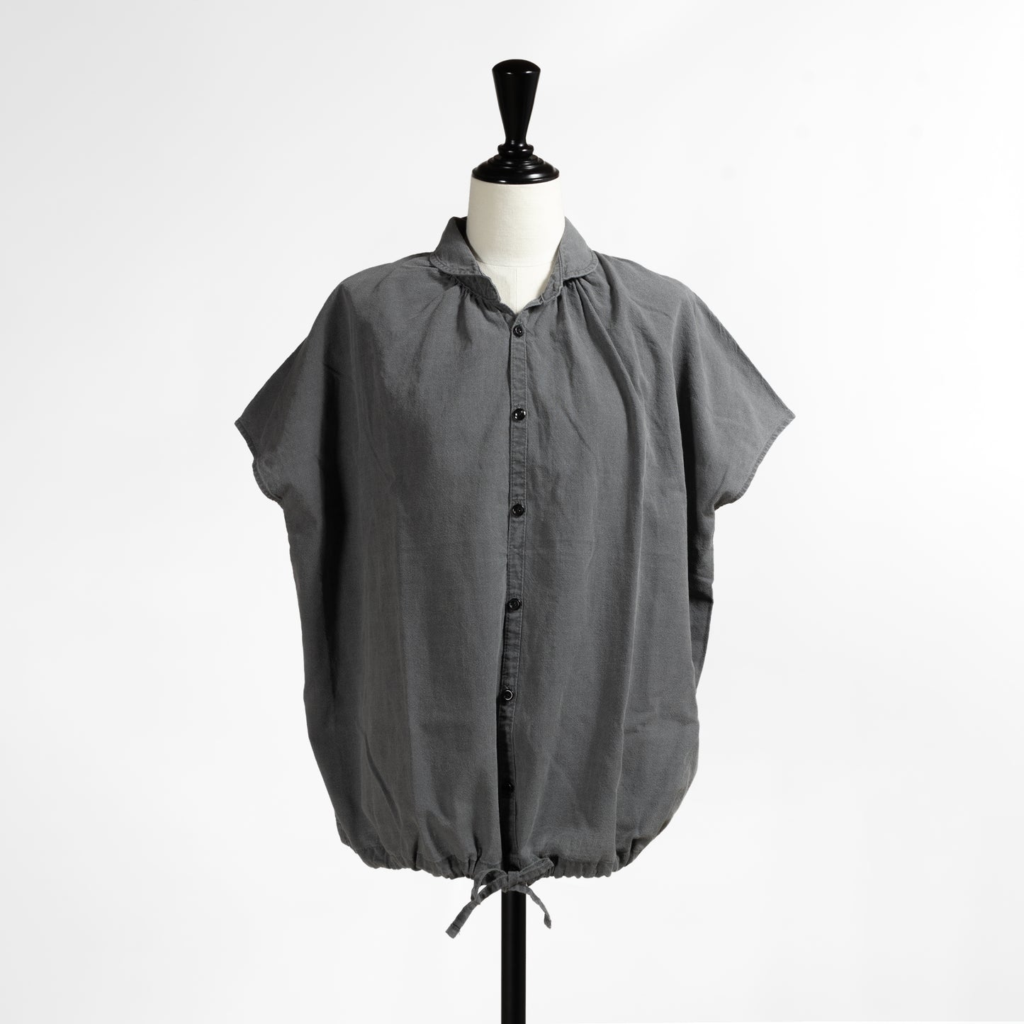 26SS NATURAL LAUNDRY インディゴシャンブレー フレンチドローシャツ 7263T-009