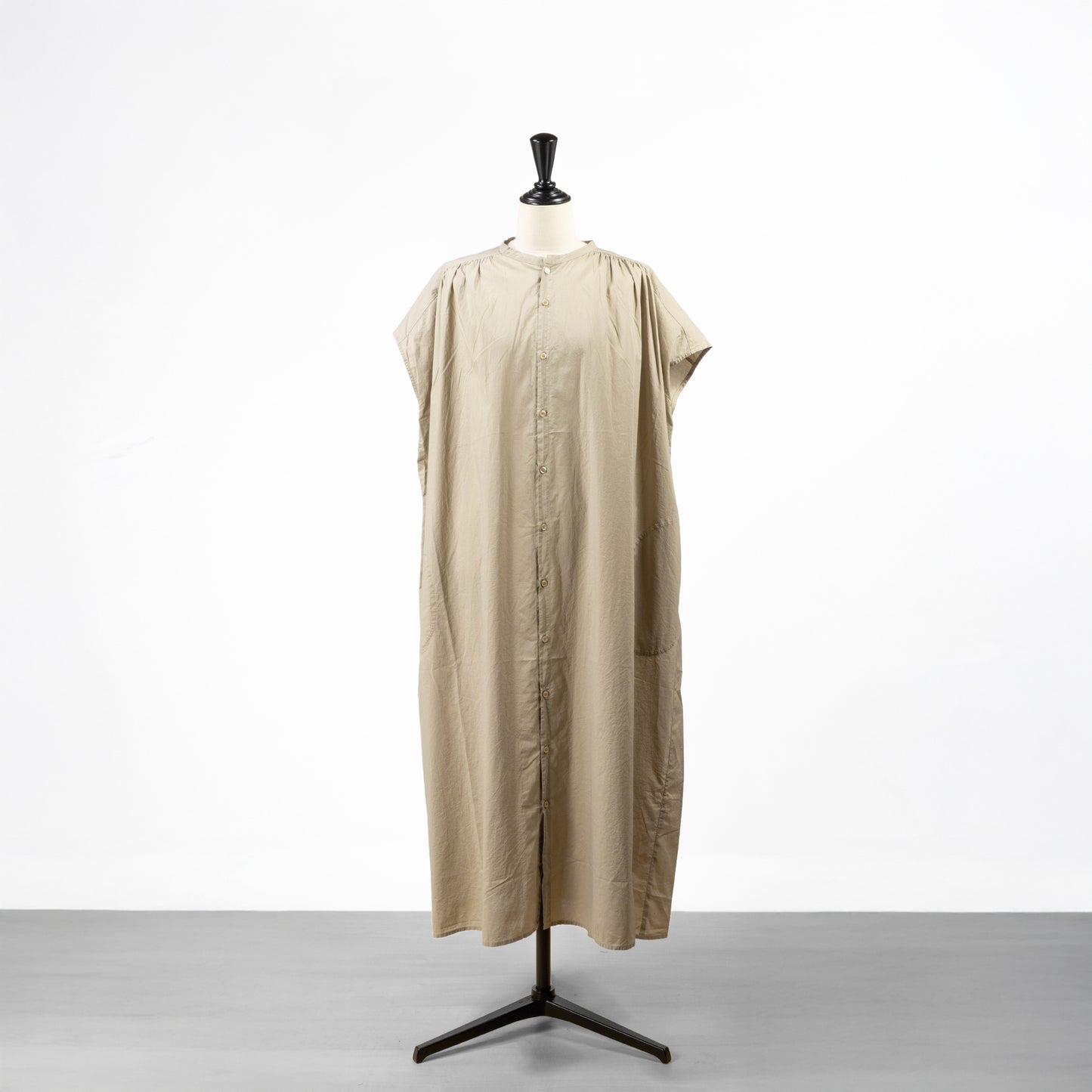 25SS NATURAL LAUNDRY タイプライターギャザーワンピース
