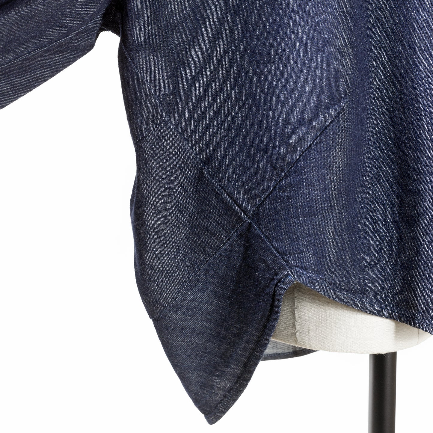 25SS PASSIONE スタンドカラースキッパーデニムシャツ