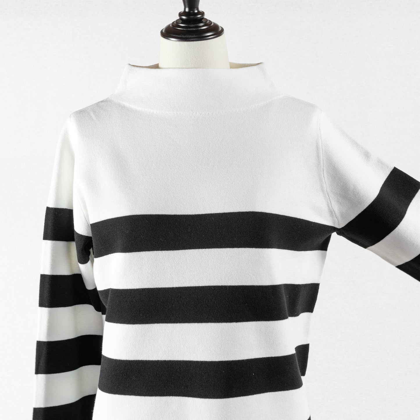 PASSIONE BOTTLE NECK BORDER KNIT
