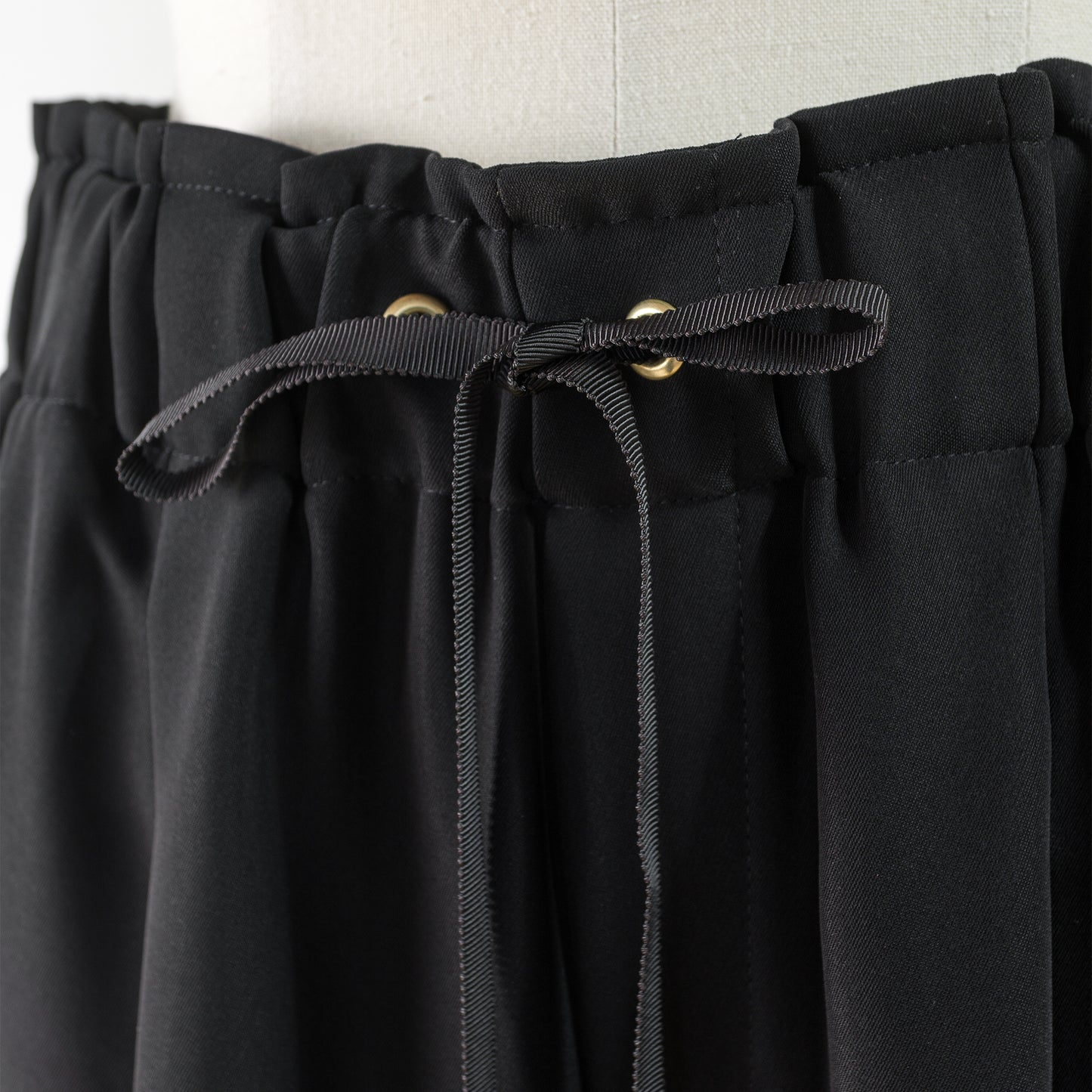 PASSIONE ELASTIC WAIST WIDE PANTS