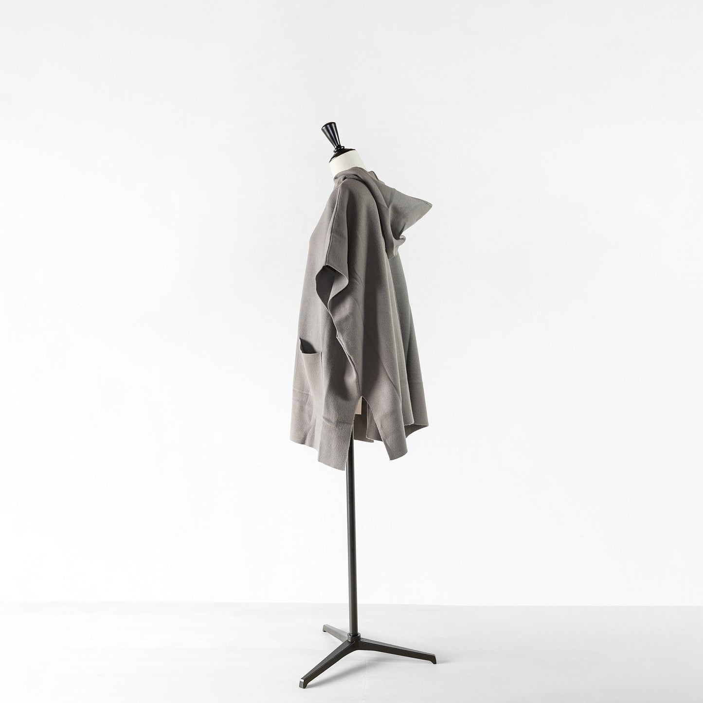 cafune MILANO RIB WIDE ZIP HOODIE