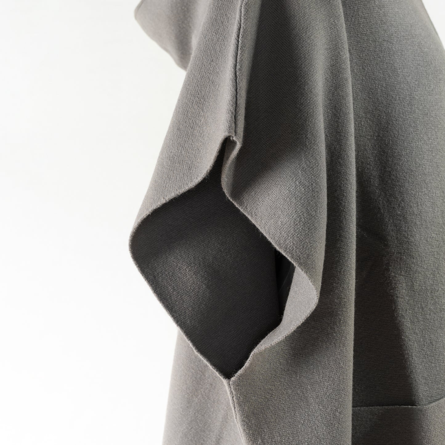 cafune MILANO RIB WIDE ZIP HOODIE